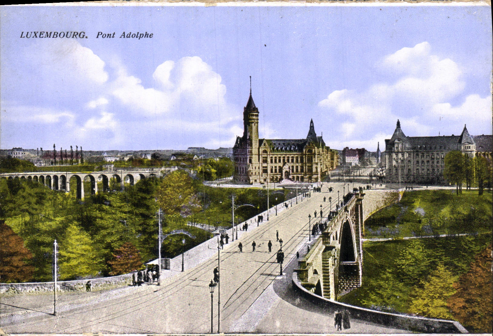 CPA Luxembourg Pont Adolphe