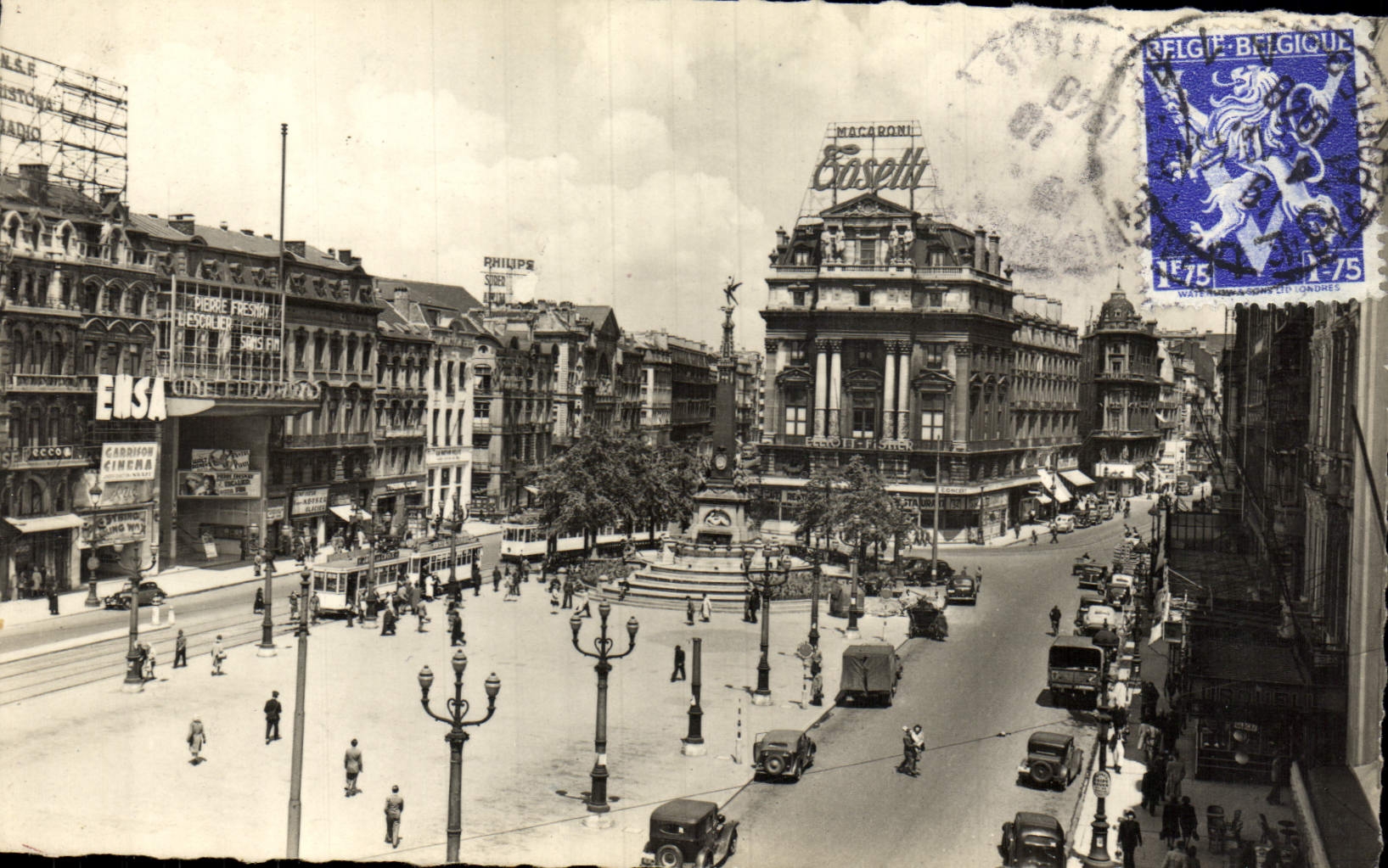 CPA Bruxelles Place De Brouque