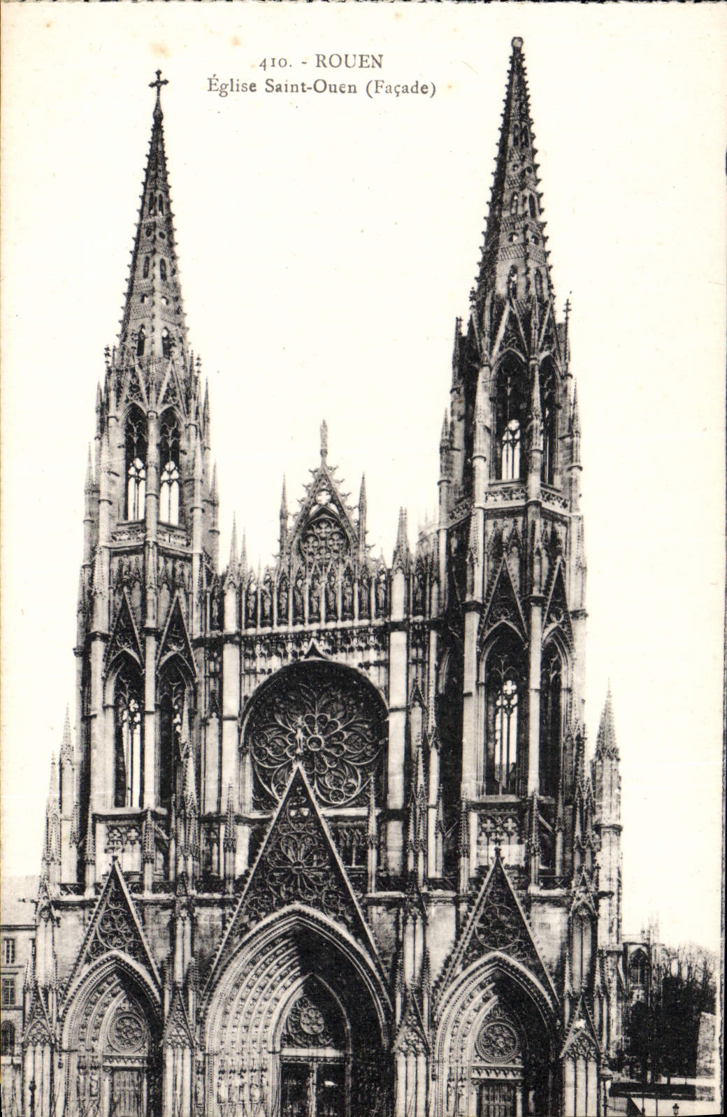 CPA Rouen Eglise Saint Ouen (Façade)