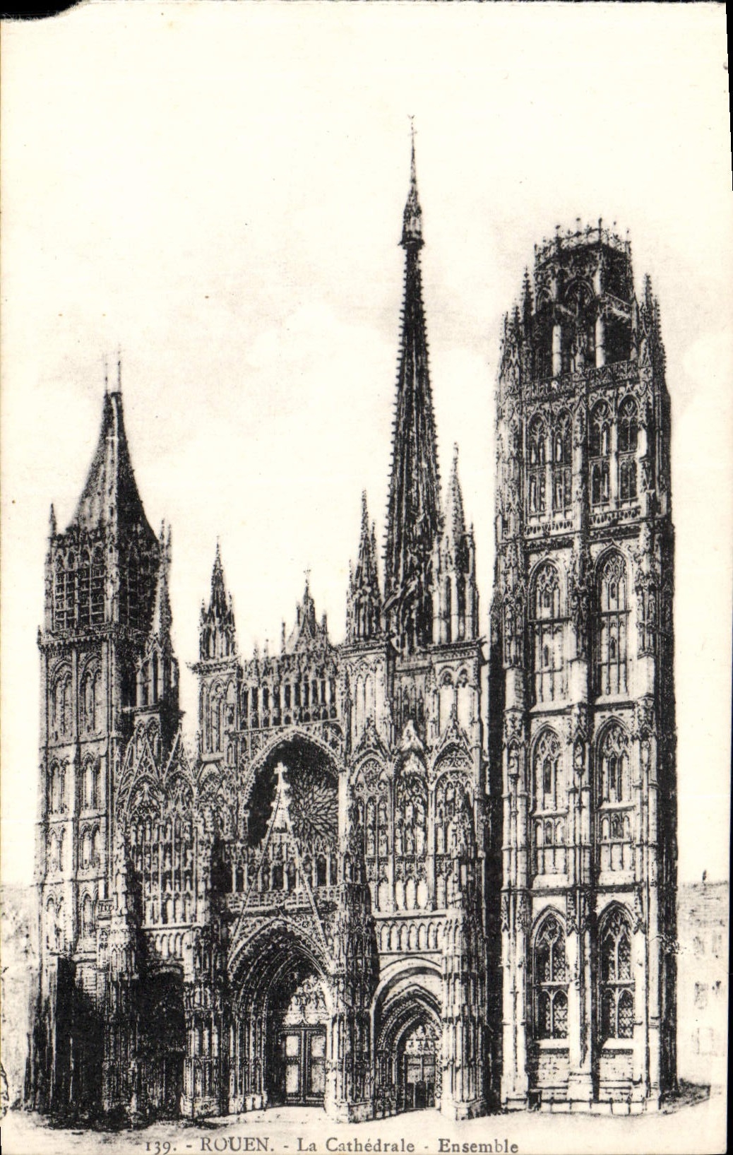 CPA Rouen La Cathedrale Ensemble
