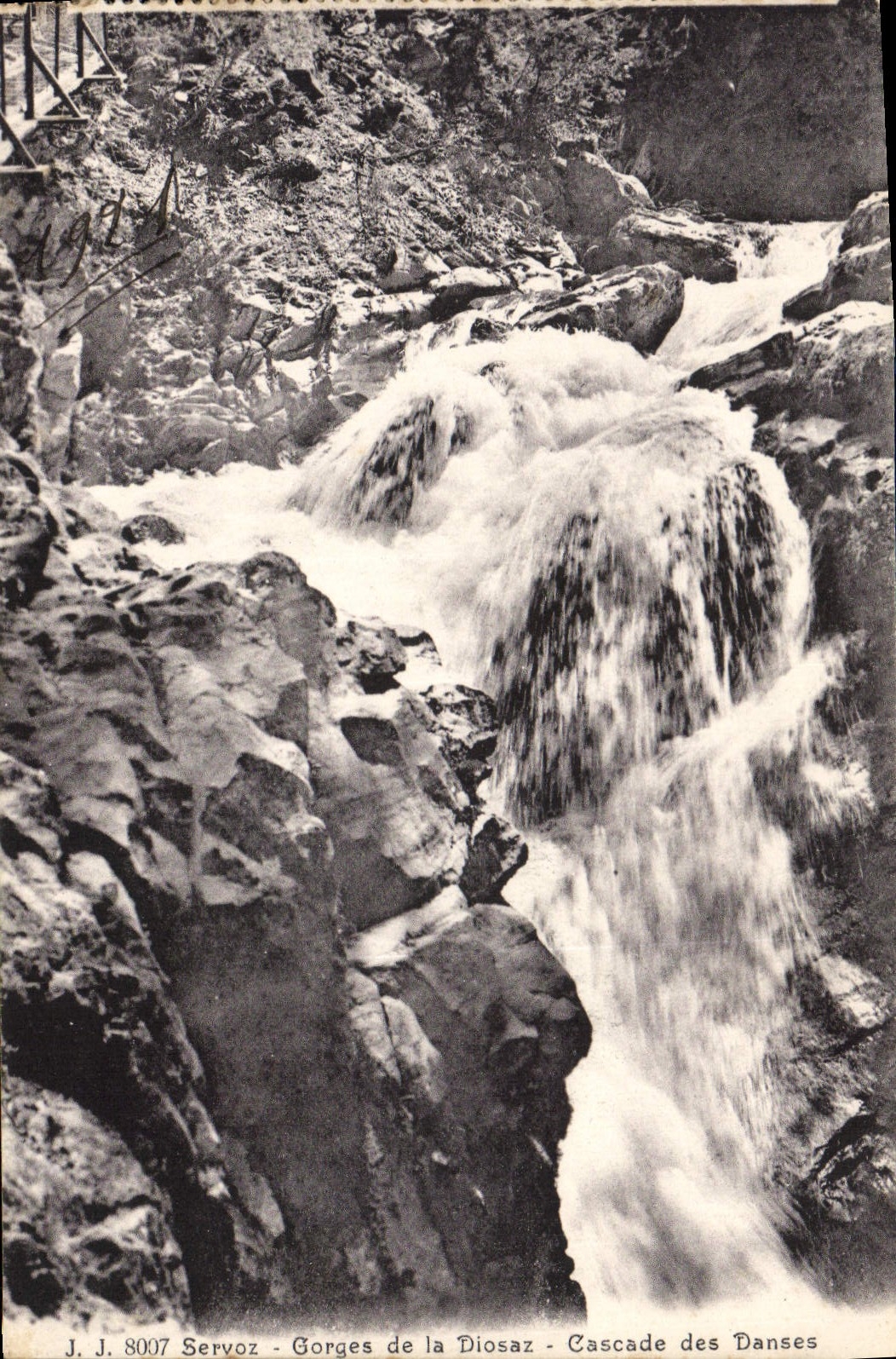 CPA Servoz Gorges de la Diosaz Cascade des Danses