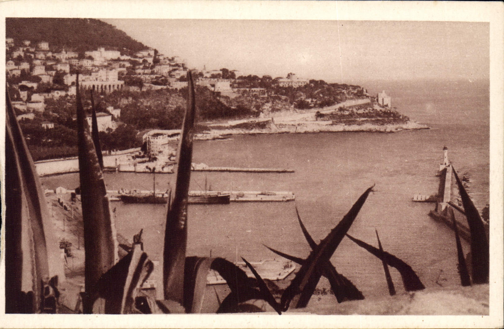 CPA Nice Cote d'Azur Vue generale du Mont Boron