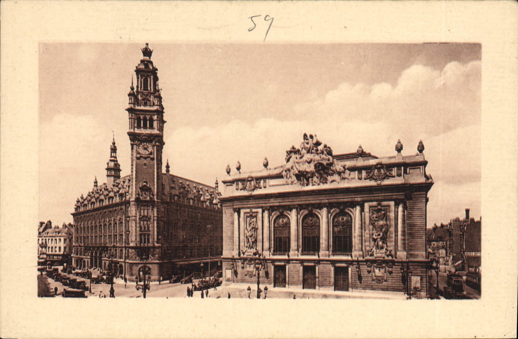 CPA Lille The Theatre et la Bourse 