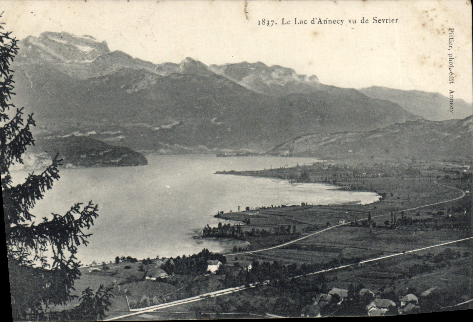 CPA Le Lac d'Annecy vu de Sevrier