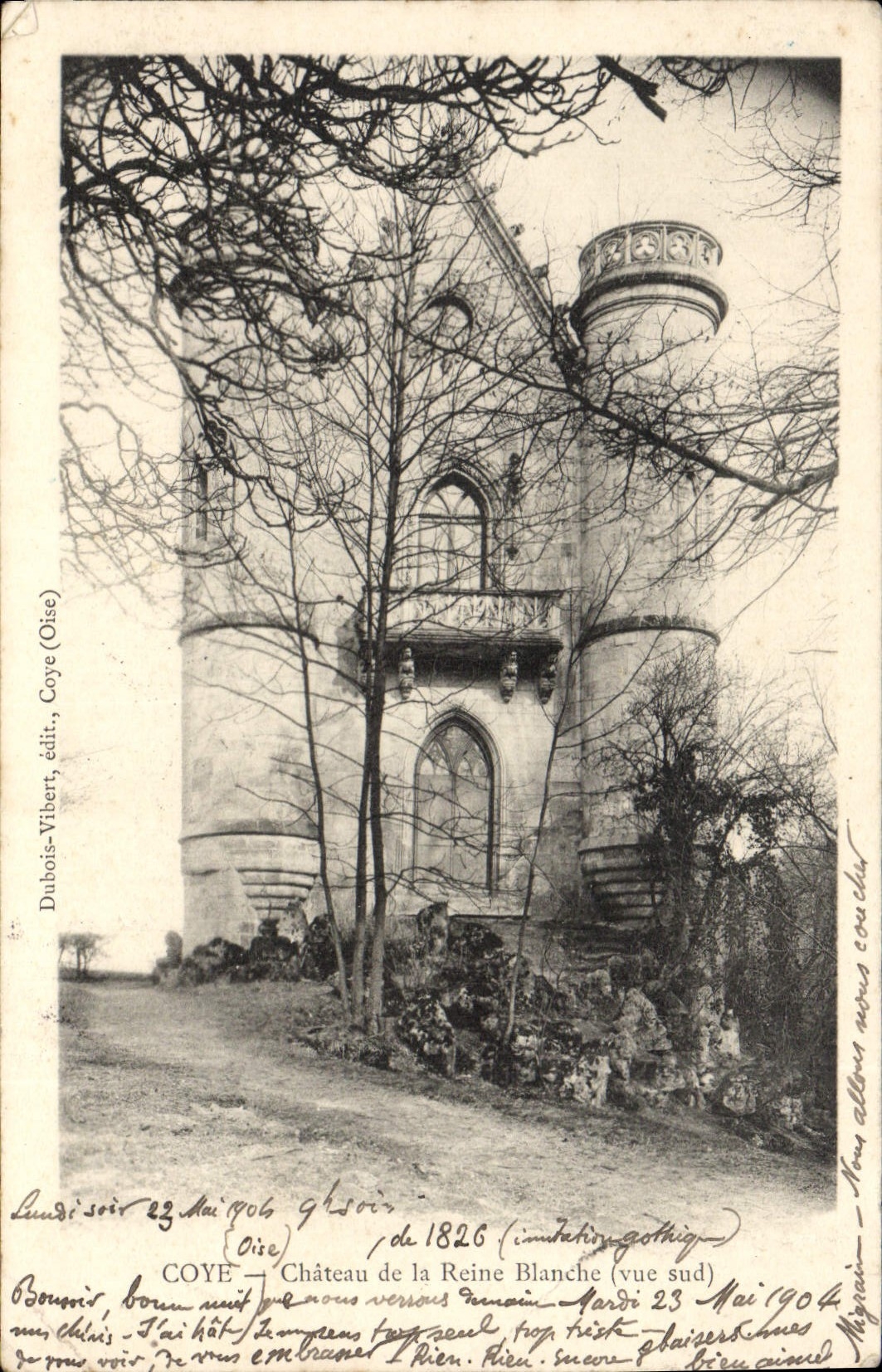 CPA Coye Chateau de la Reine Blanche vue sud 
