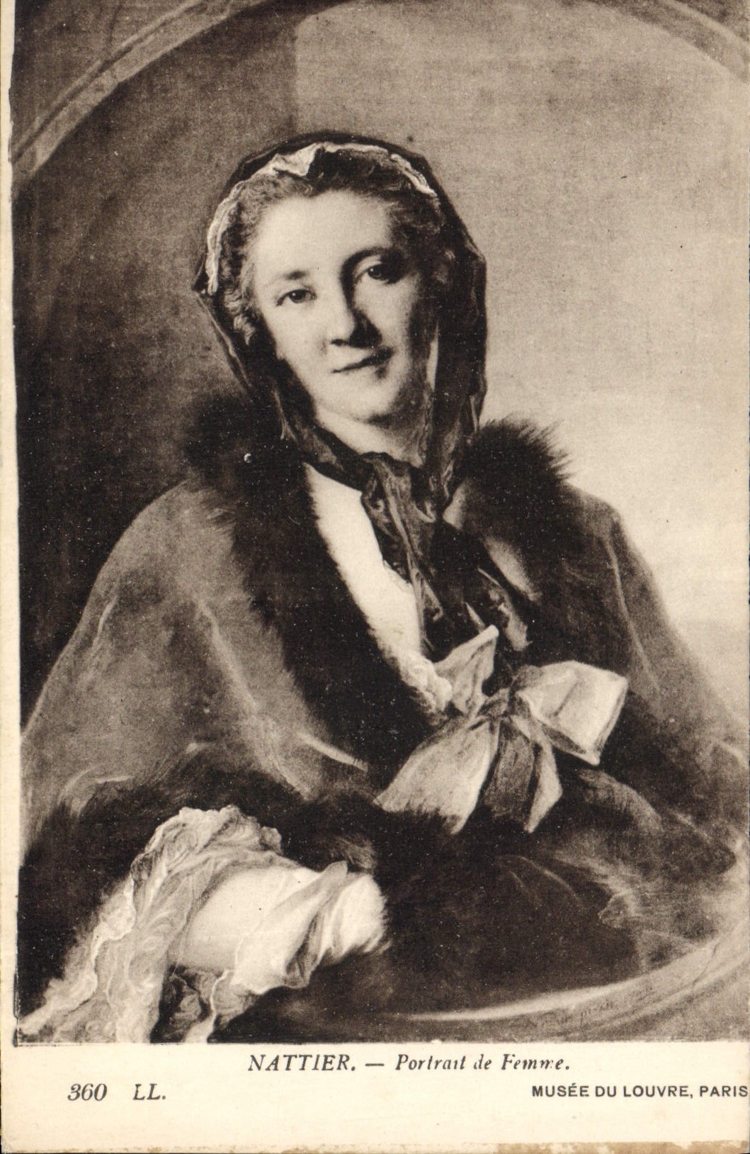 CPA Nattier Portait de Femme 