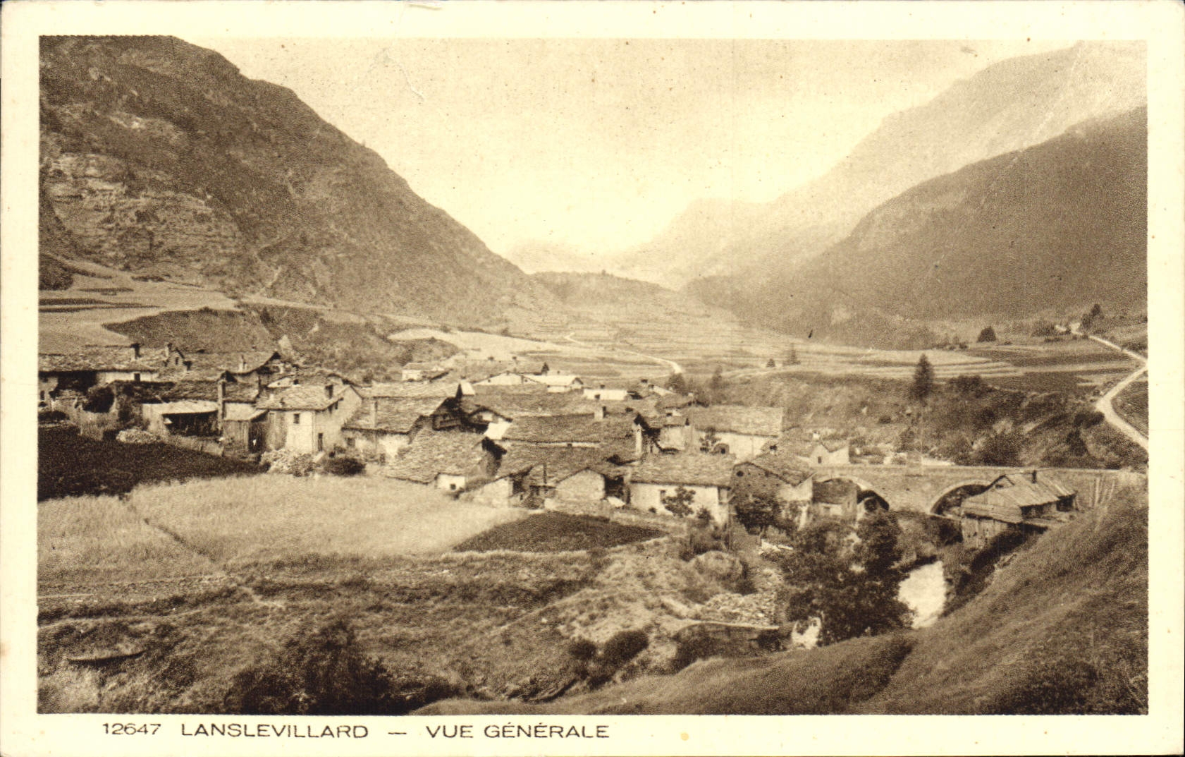 CPA Lanslevillard Vue generale 