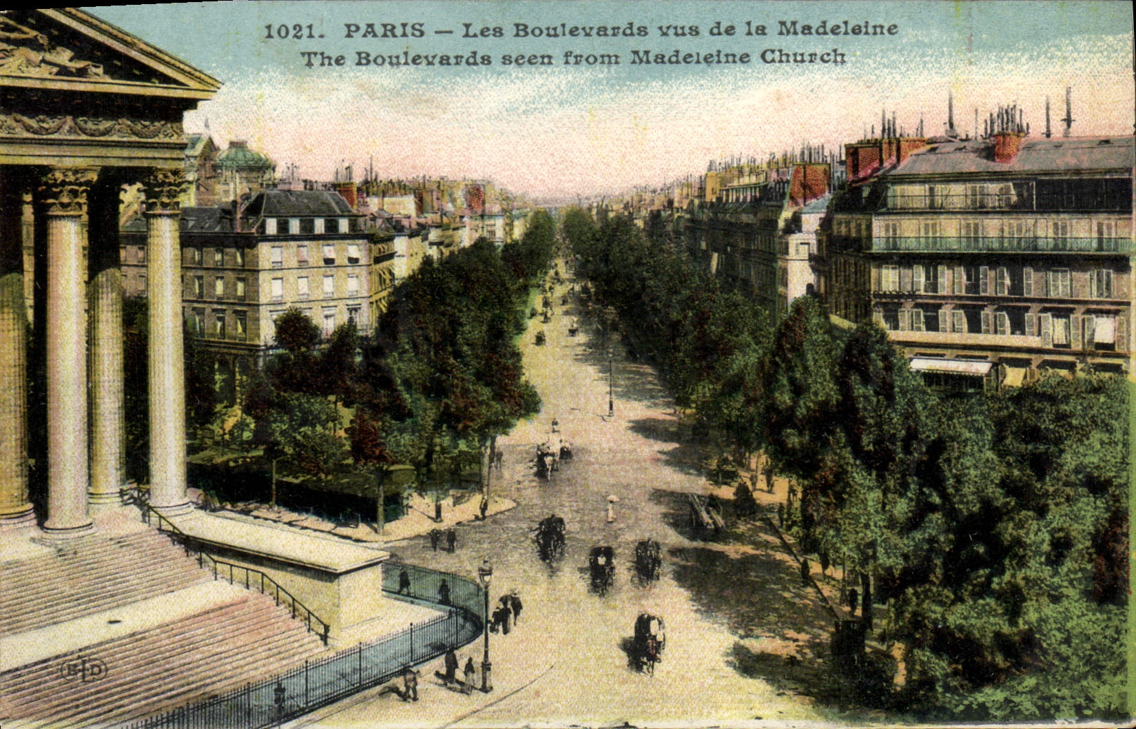 CPA Paris Les Boulevards vus de la madeleine 
