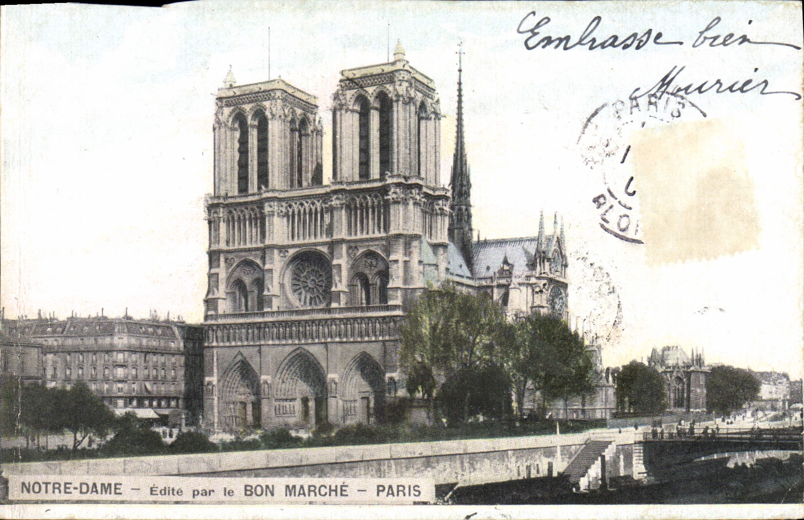 CPA Notre Dame Edite par le bon marche Paris 