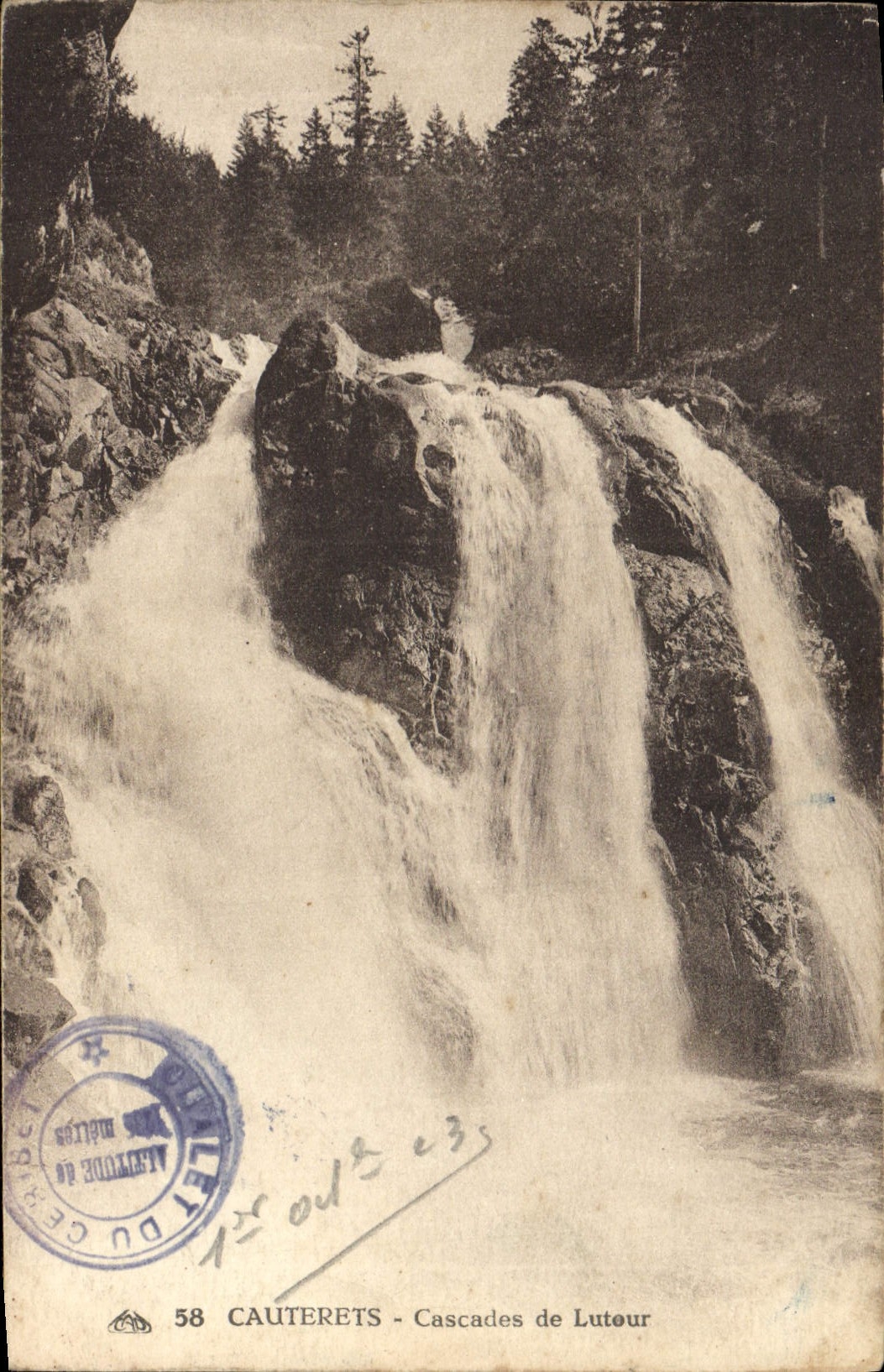 CPA Cauterets Cascades de Lutour 