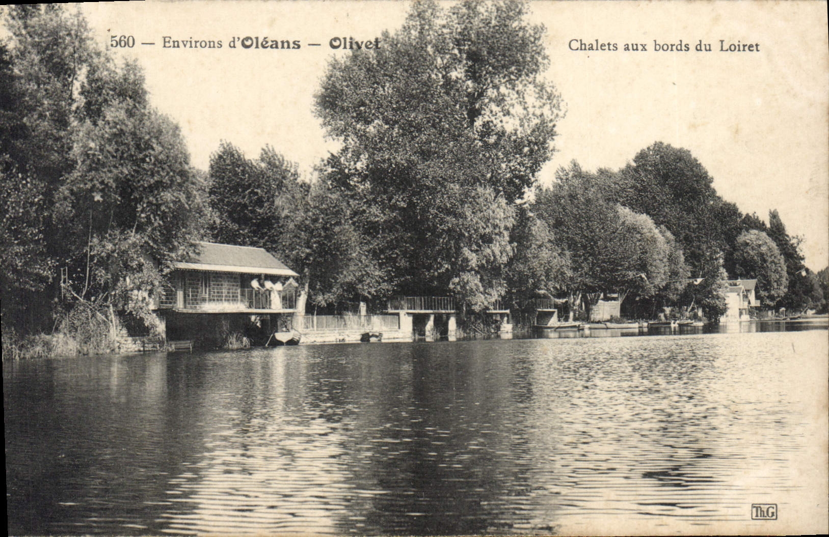 CPA Environs d'Orleans Olivet Chalets aux bords Loiret 