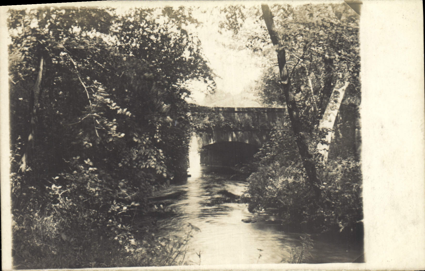 CARTE PHOTO Pont