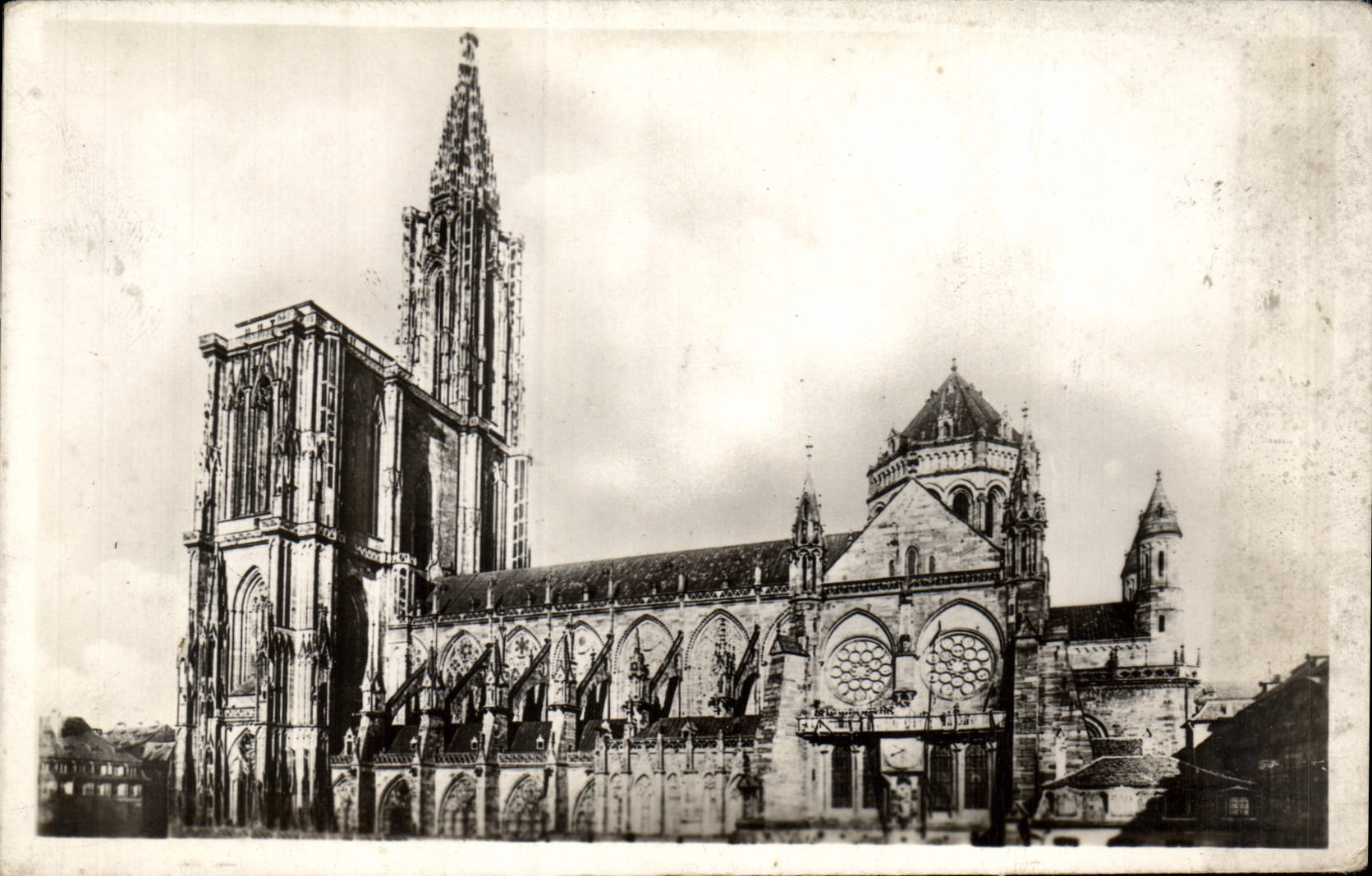 CPA Strasbourg La Cathedrale Facade Sud 