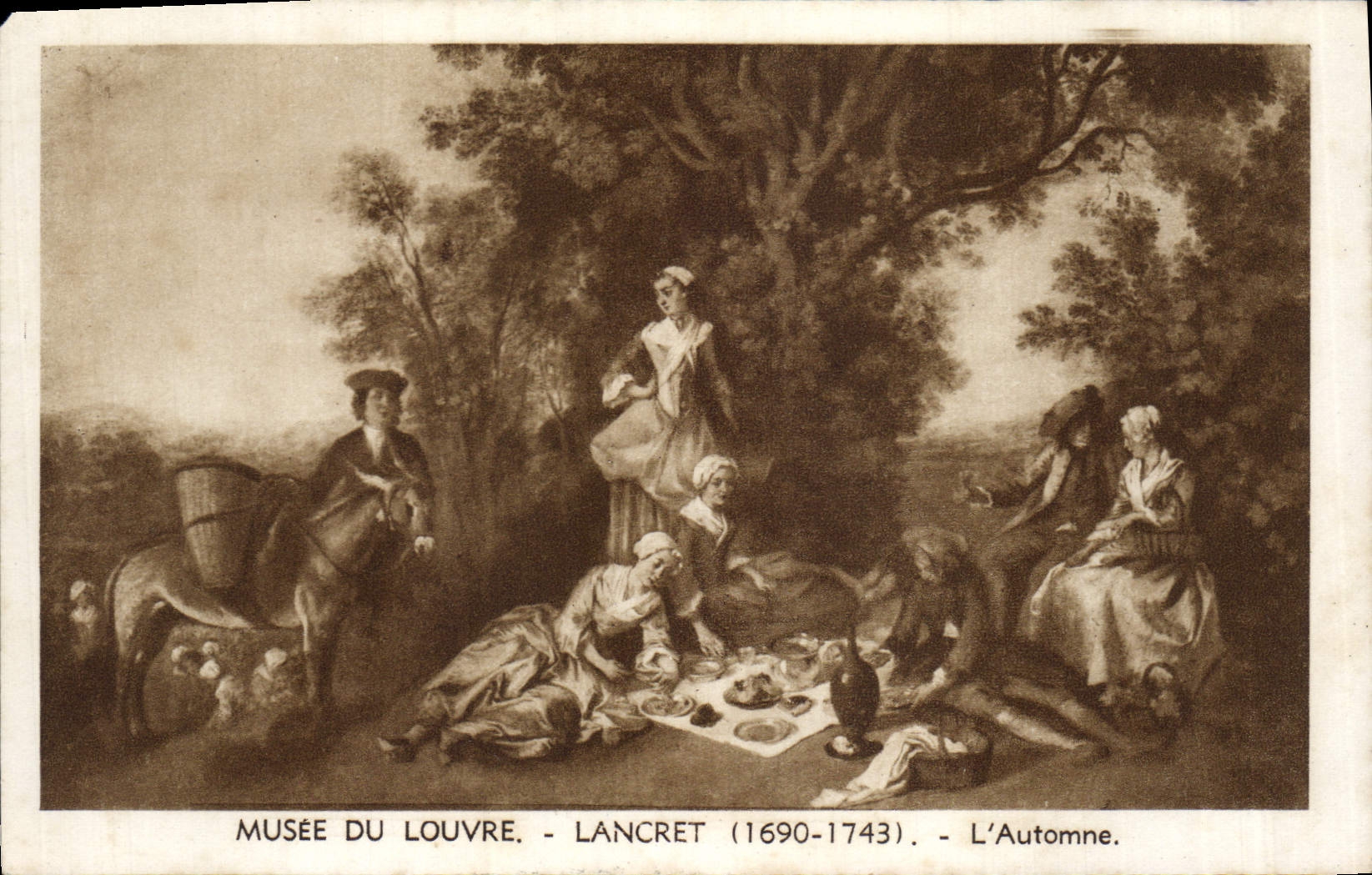 CPA Musee du Louvre Lancret 1690 1743 L'Automne 