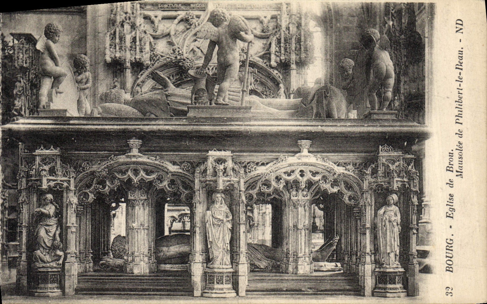 CPA Bourg Eglise de Brou Mausolee de Philibert le Beau 