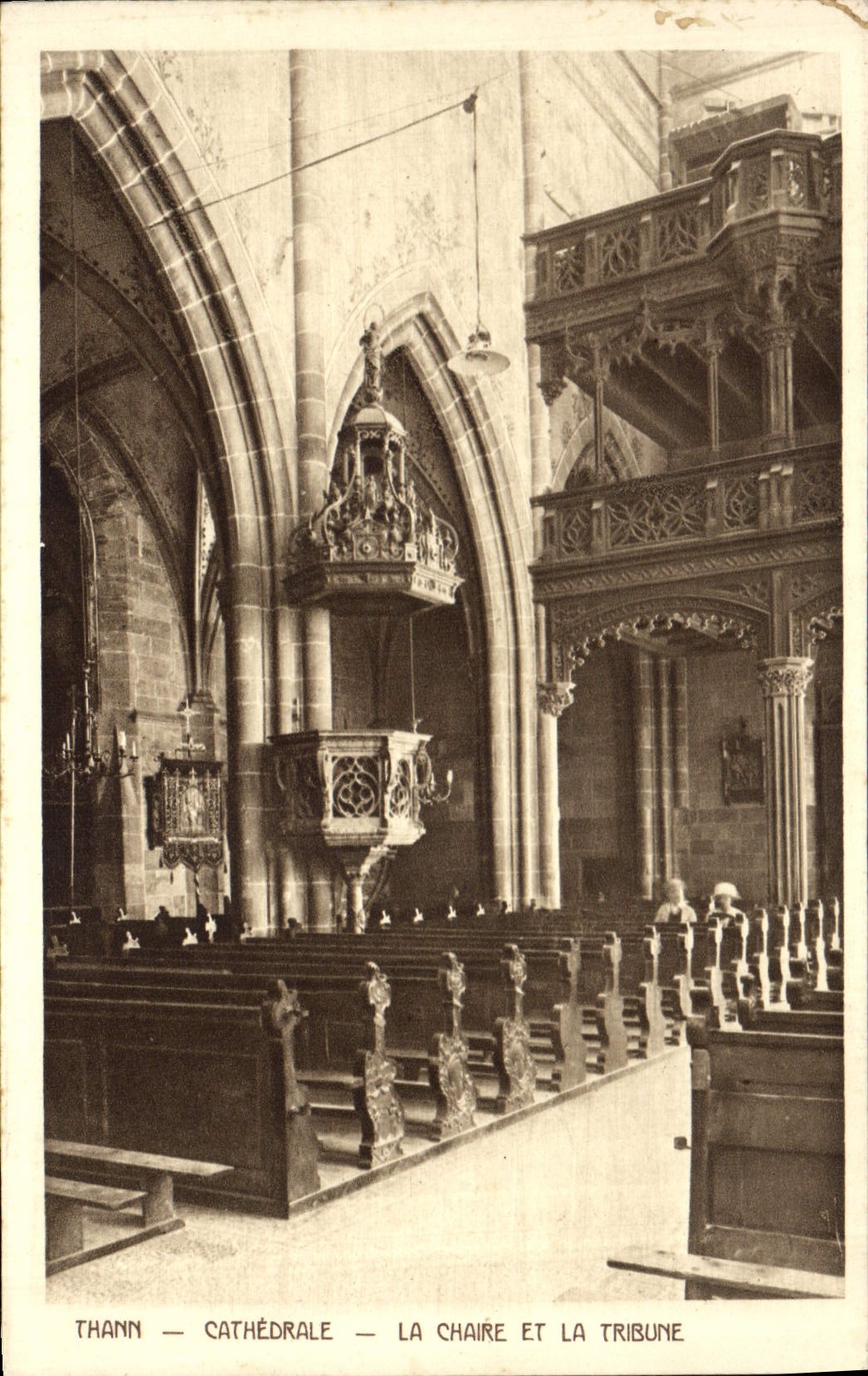CPA Thann Cathedrale La Chaire et la Tribune