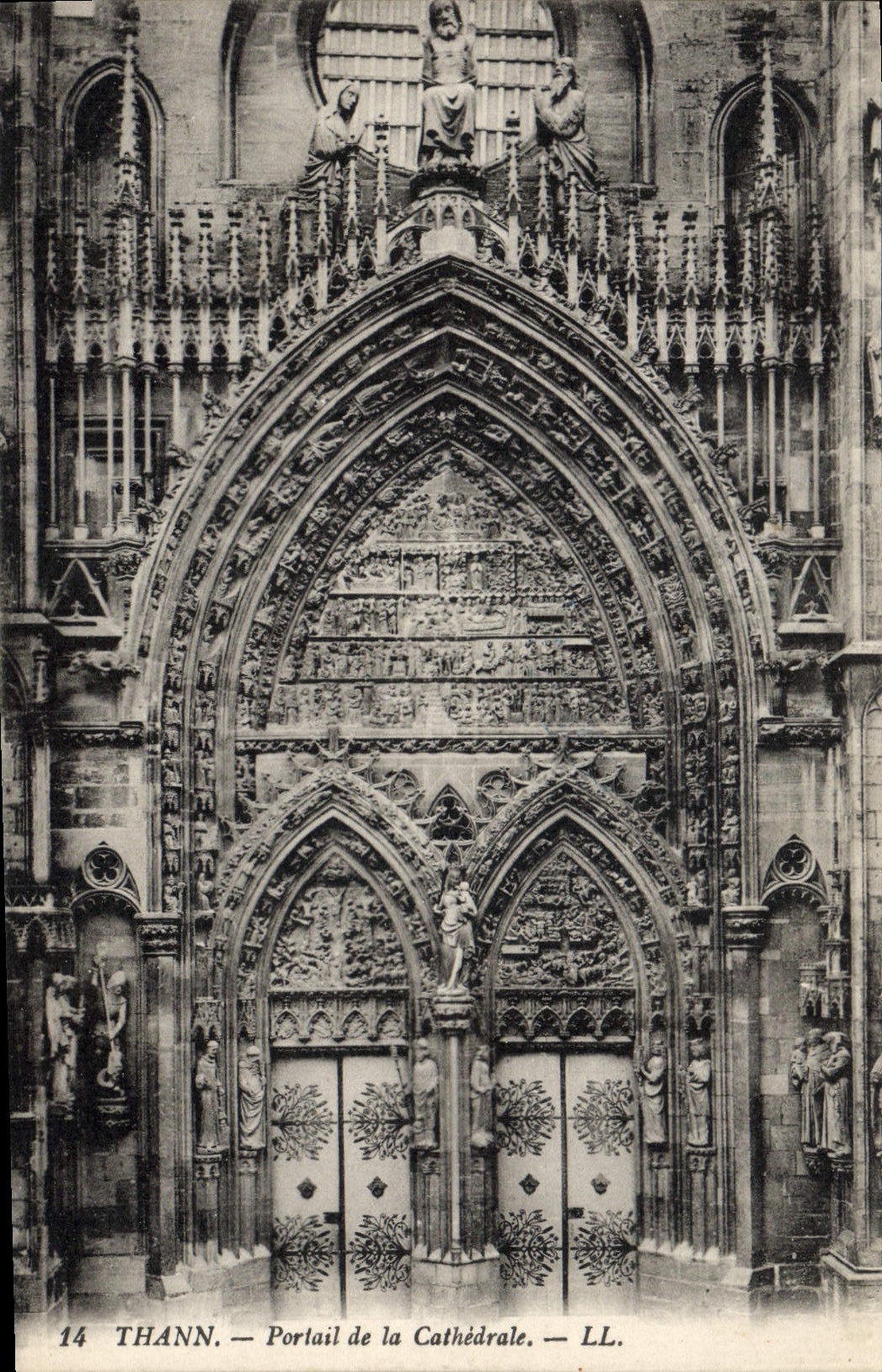 CPA Thann Portail de la Cathedrale 