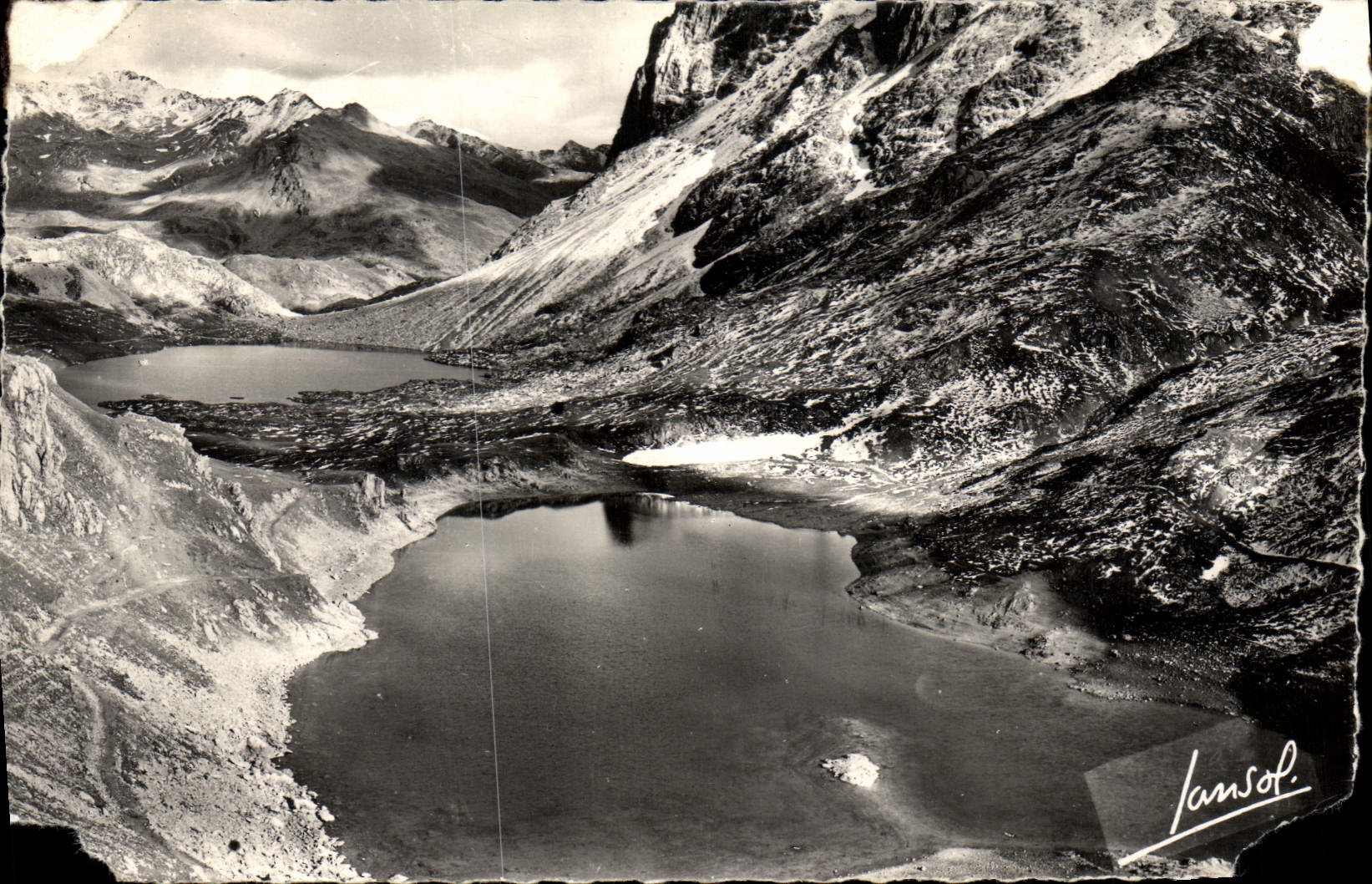 CPA valloire Savoie les deux lacs des Rochilles