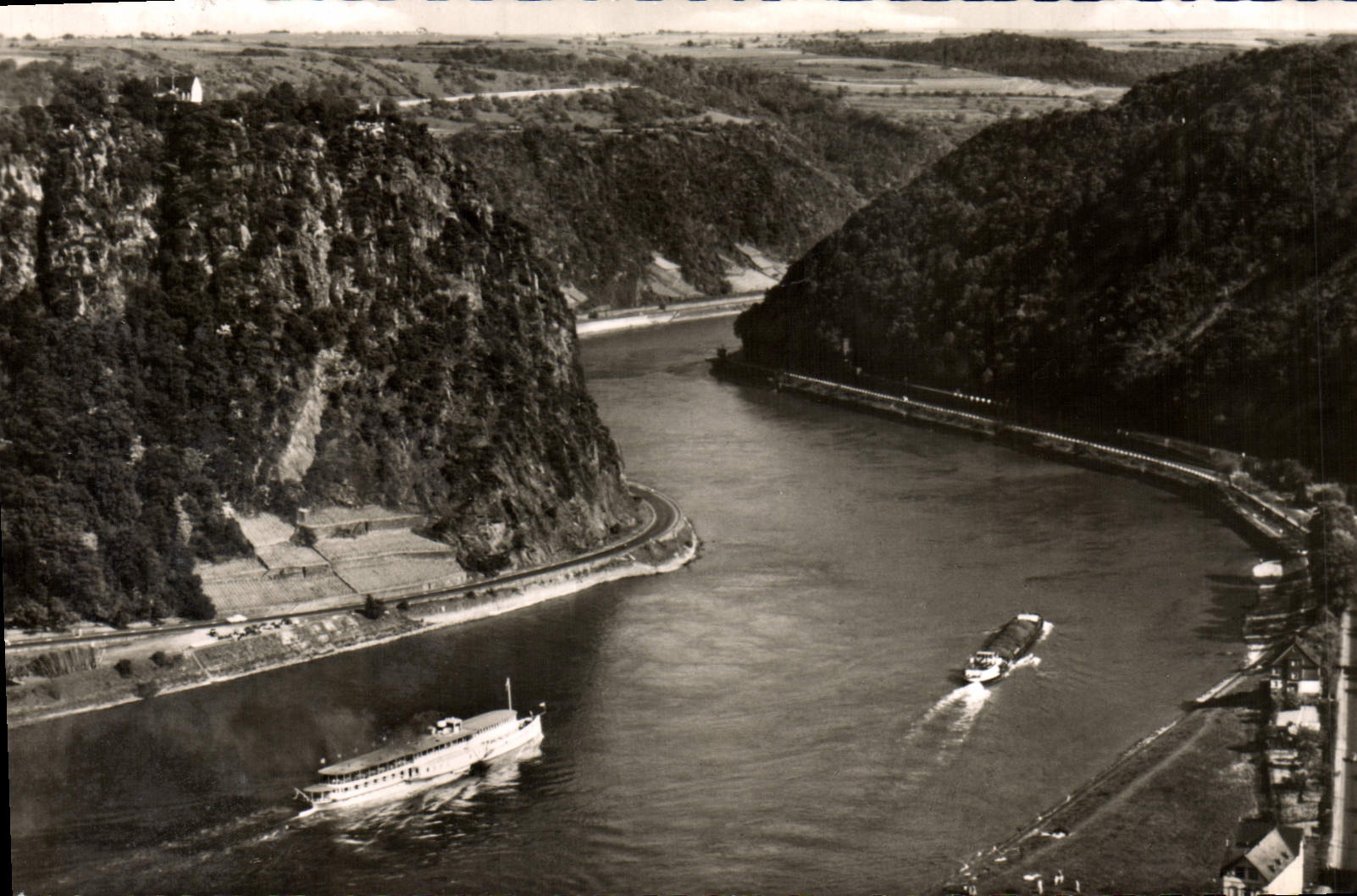 CPA Der Rhein Loreley und ihr Felsental