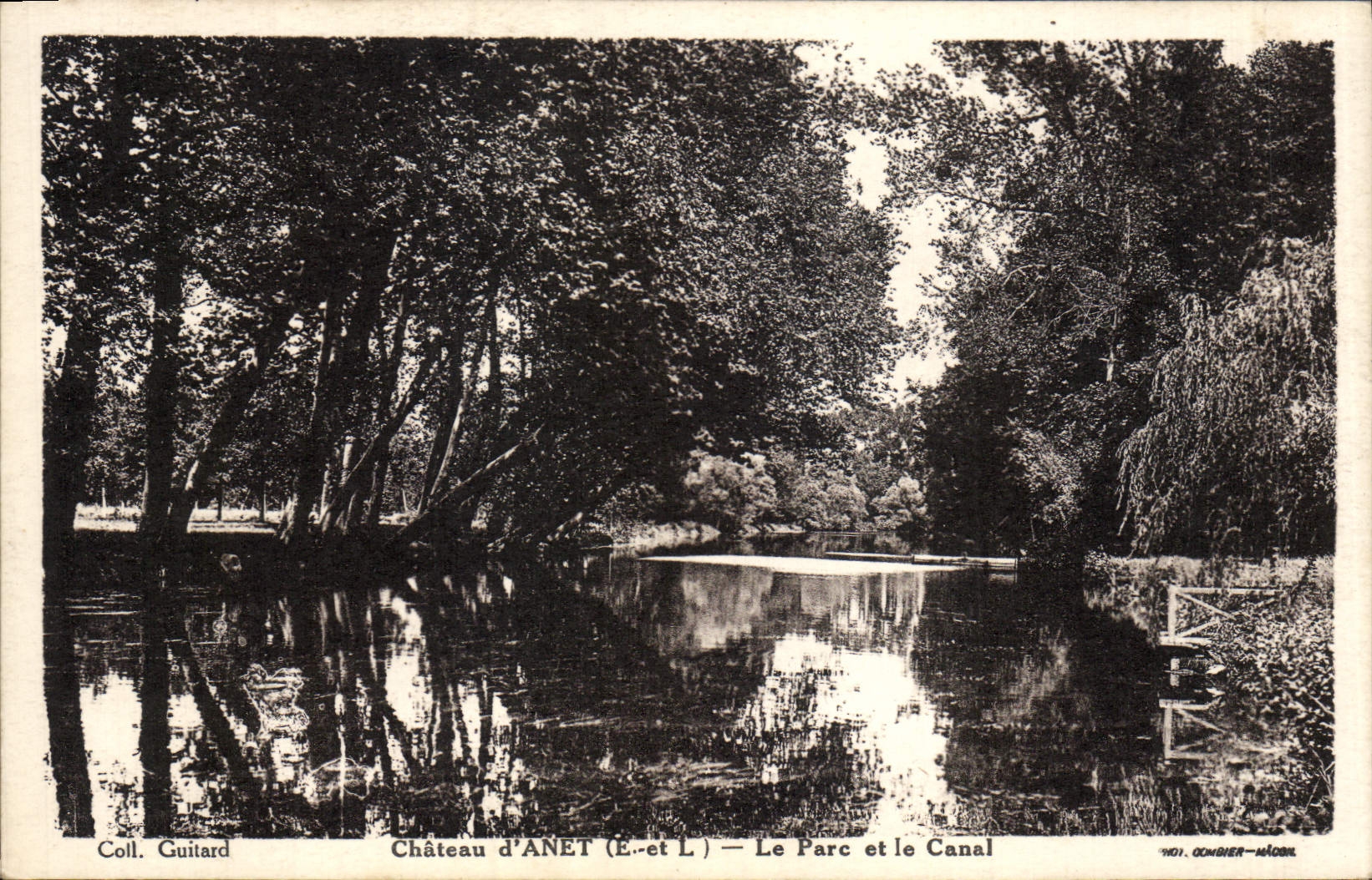 CPA Chateau d'Anet le parc et le canal 