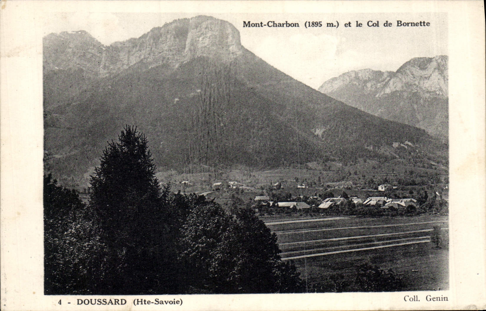 CPA Doussard Hte Savoie Mont Charbon et le col de Bornette