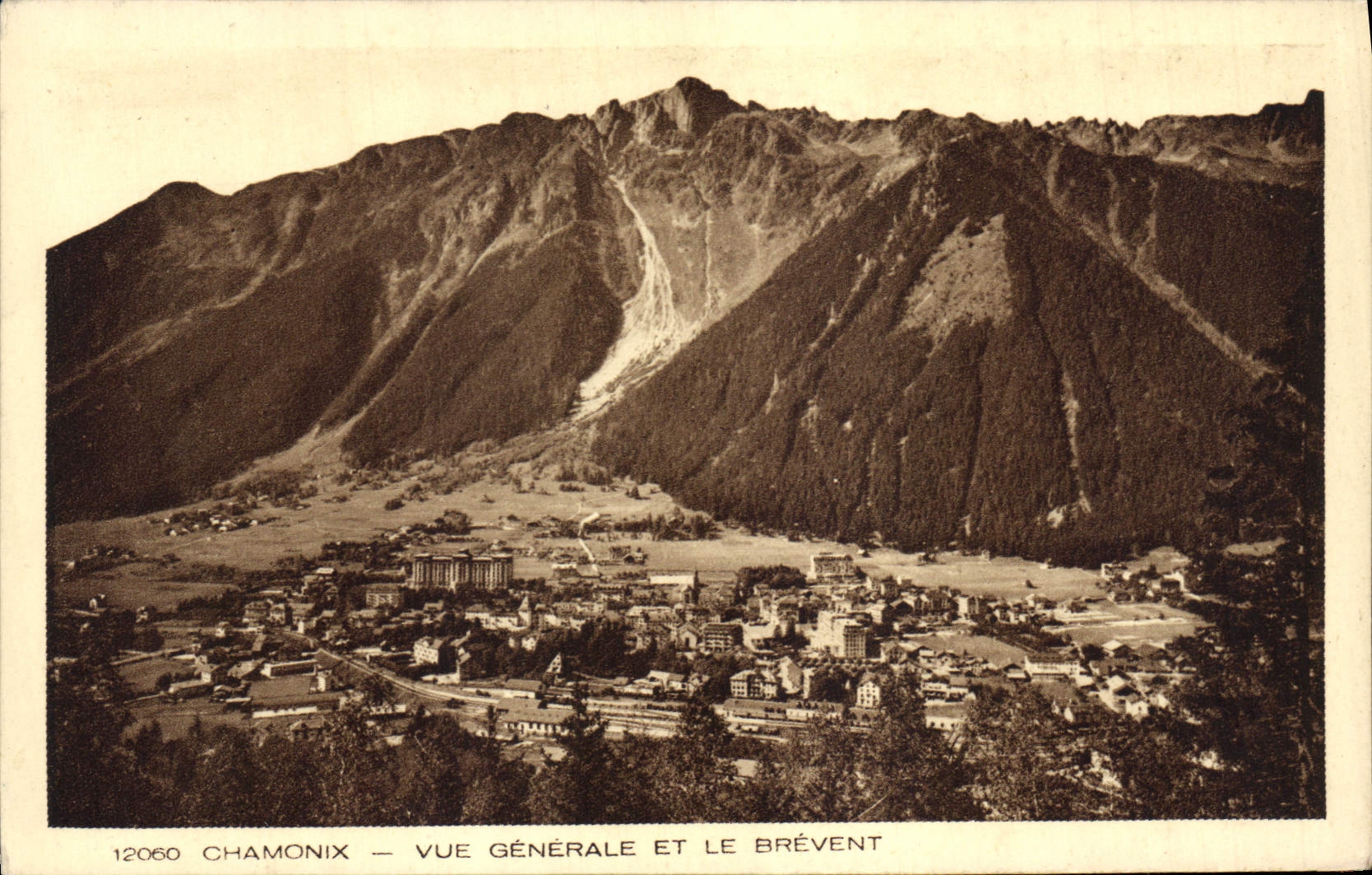 CPA Chamonix vue generale et le Brevent 
