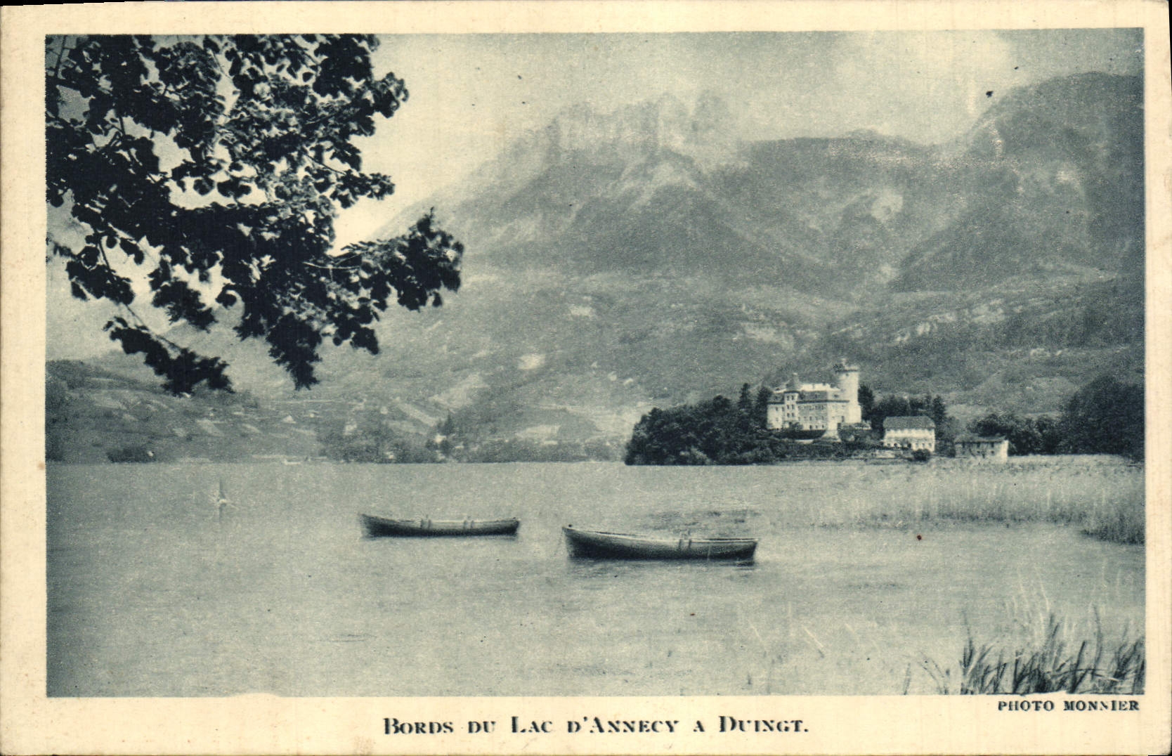 CPA Bords du lac d'Annecy a Duingt 