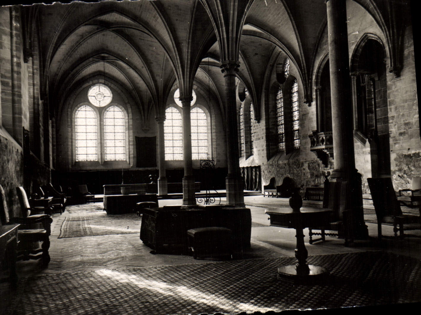 CPA Ancien Refectoire Abbaye de Royaumont