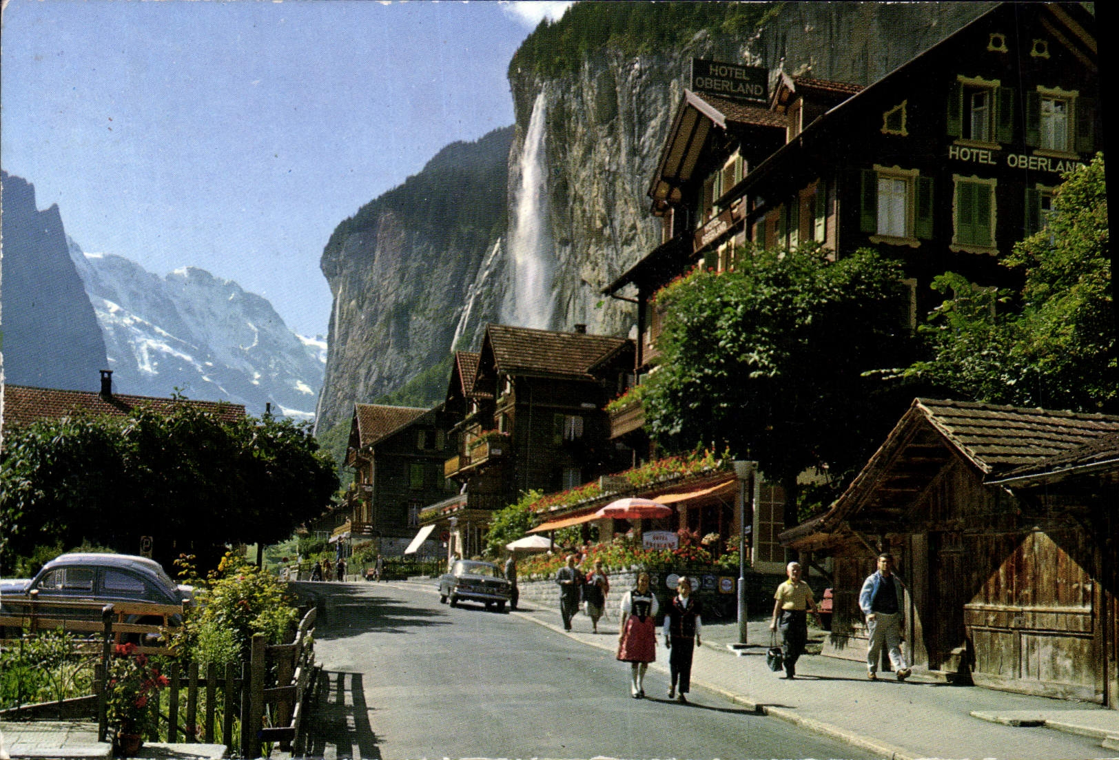 CPA Lauterbrunnen Doripartie mit Staubbach Grosshorn 