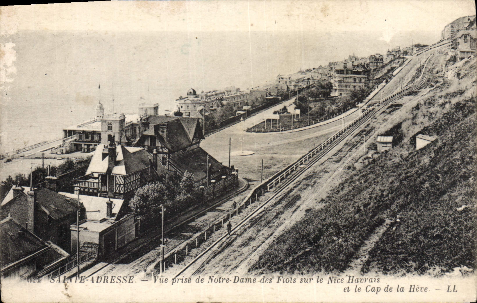 CPA Sainte Adresse vue prise de notre Dame des Flots sur le Nice Havrais et le cap de la Here