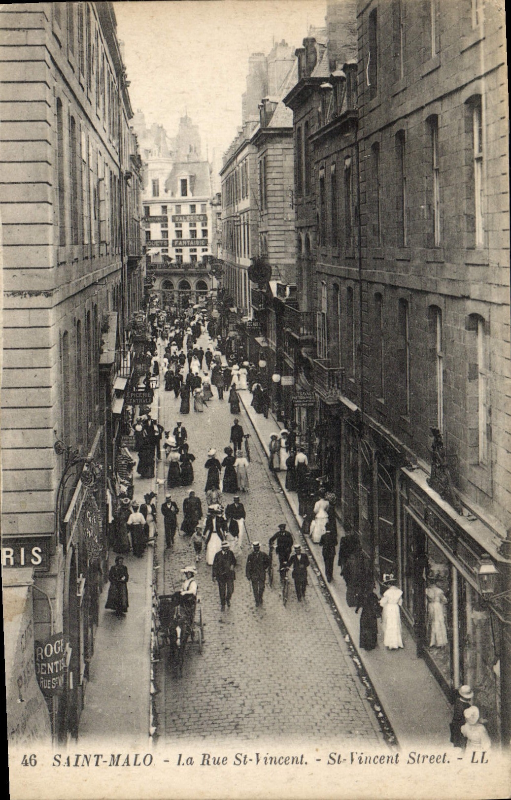 CPA Saint Malo La Rue St Vincent 