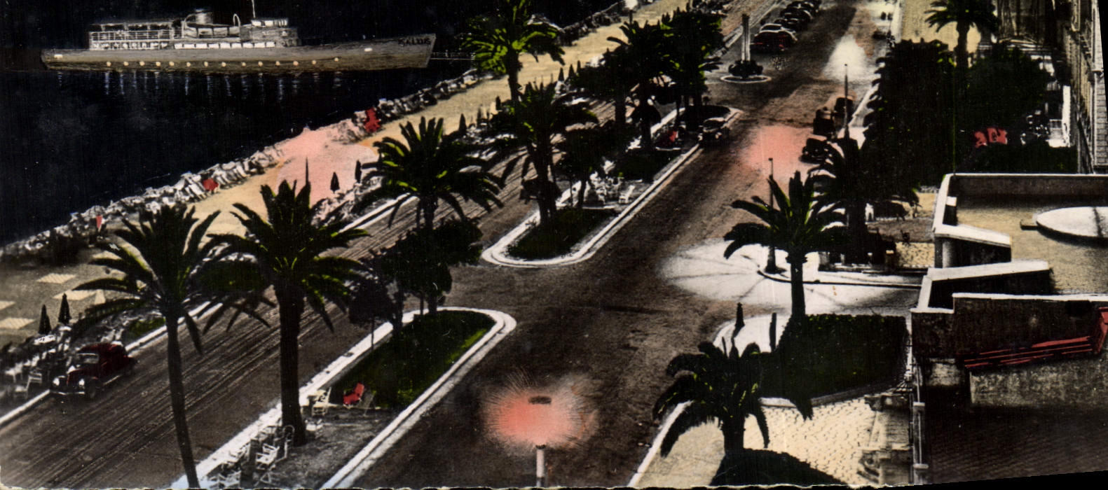 CPA Nice La Nuit 