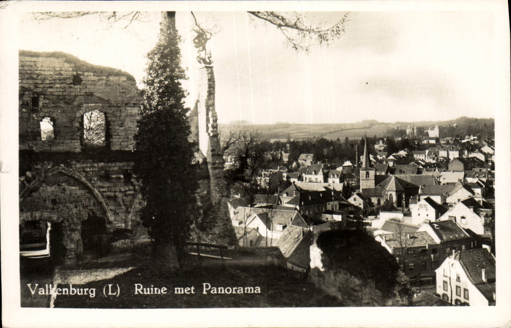 CPA Valkenburg Ruine met Panorama 