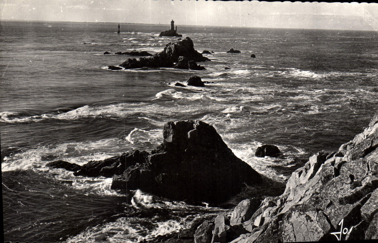 CPA Bretagne Pointe du Raz Finistere Les courants dans le Raz de Sein ou