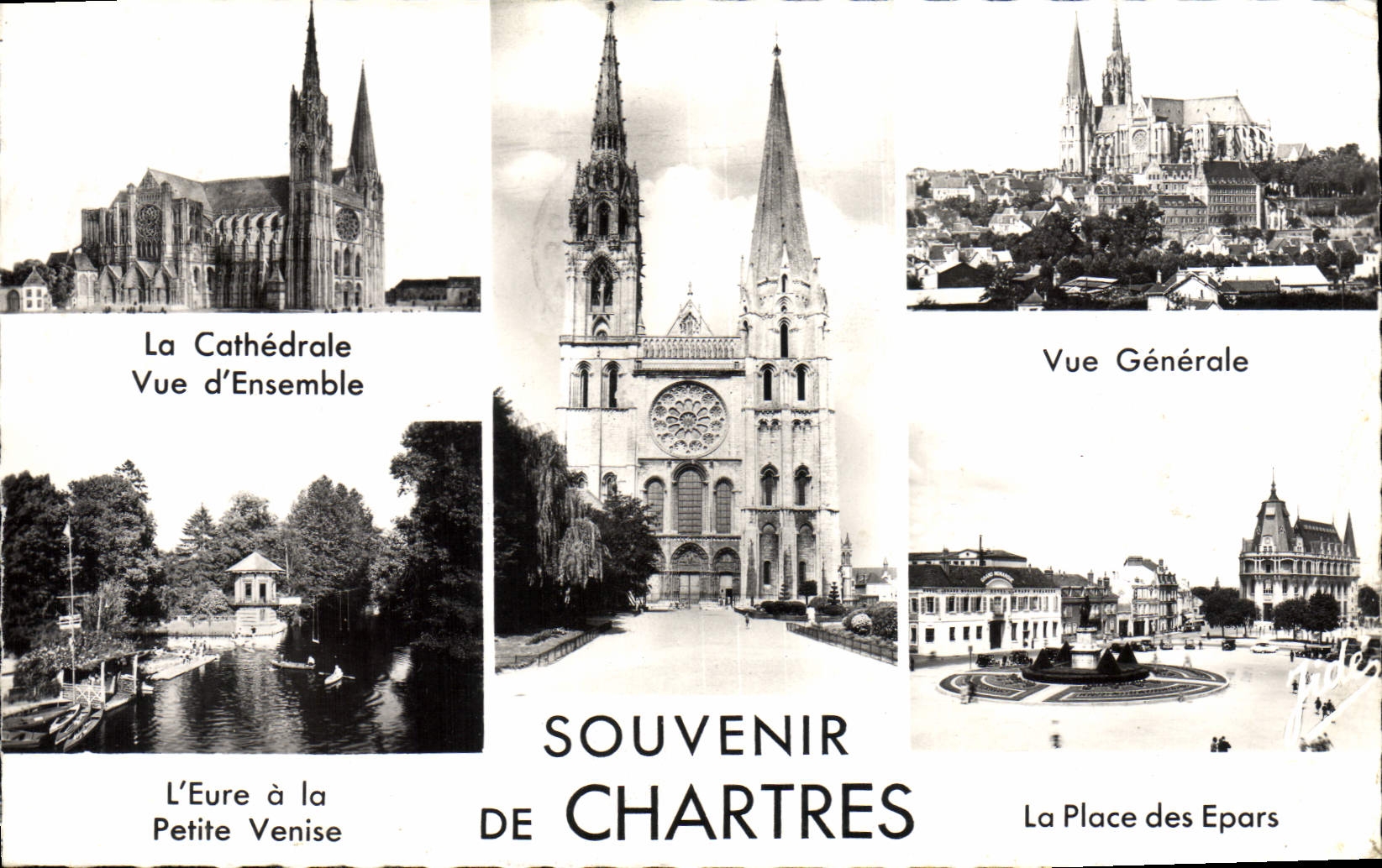 CPA La Cathedrale Vue d'Ensemble Chartres