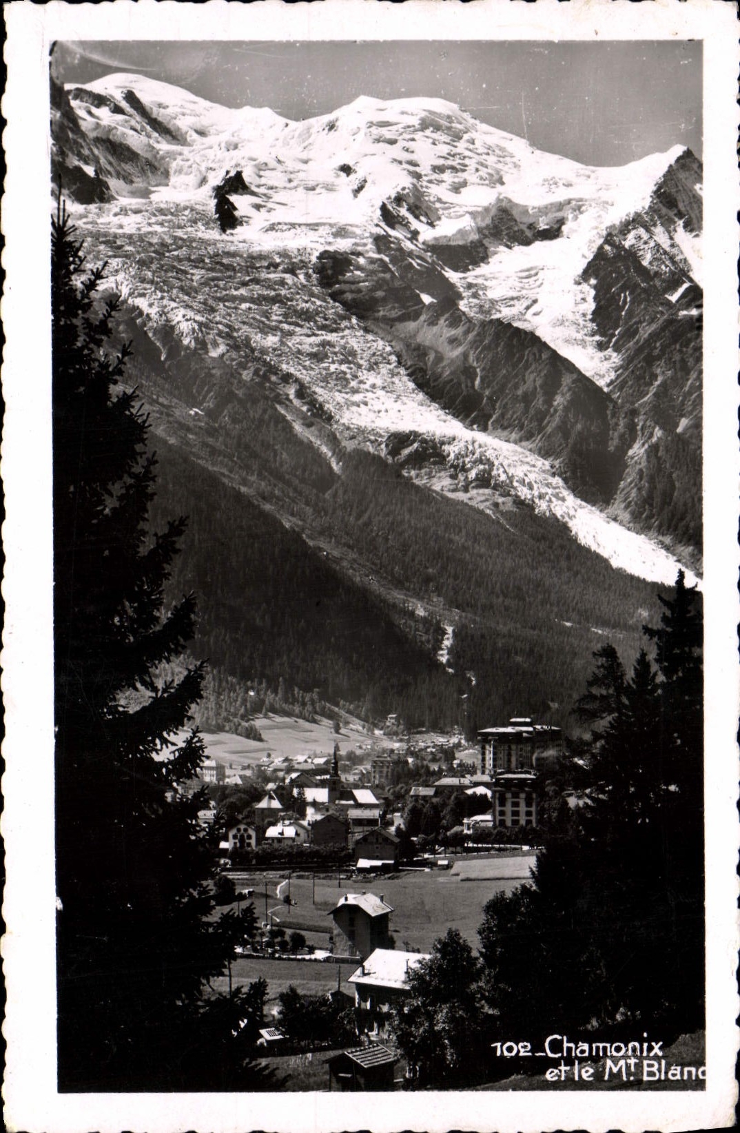 CPA Chamonix et le Mont Blane Leman 