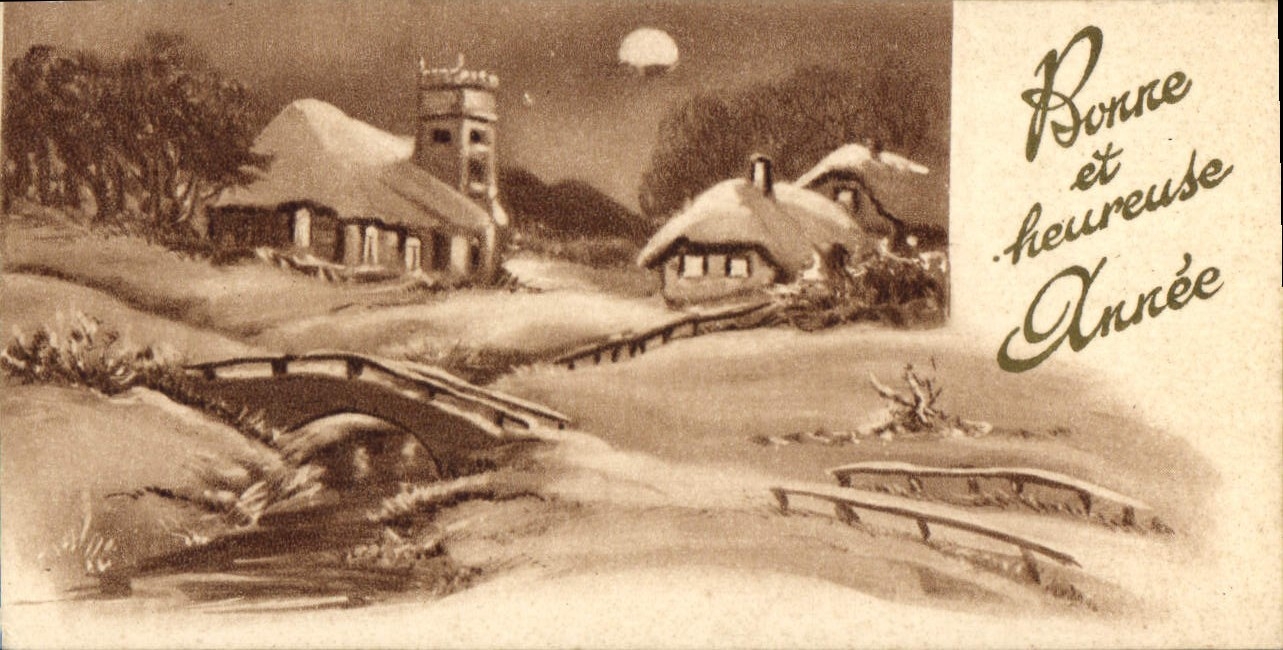 CPA Bonne et heureuse Annee 