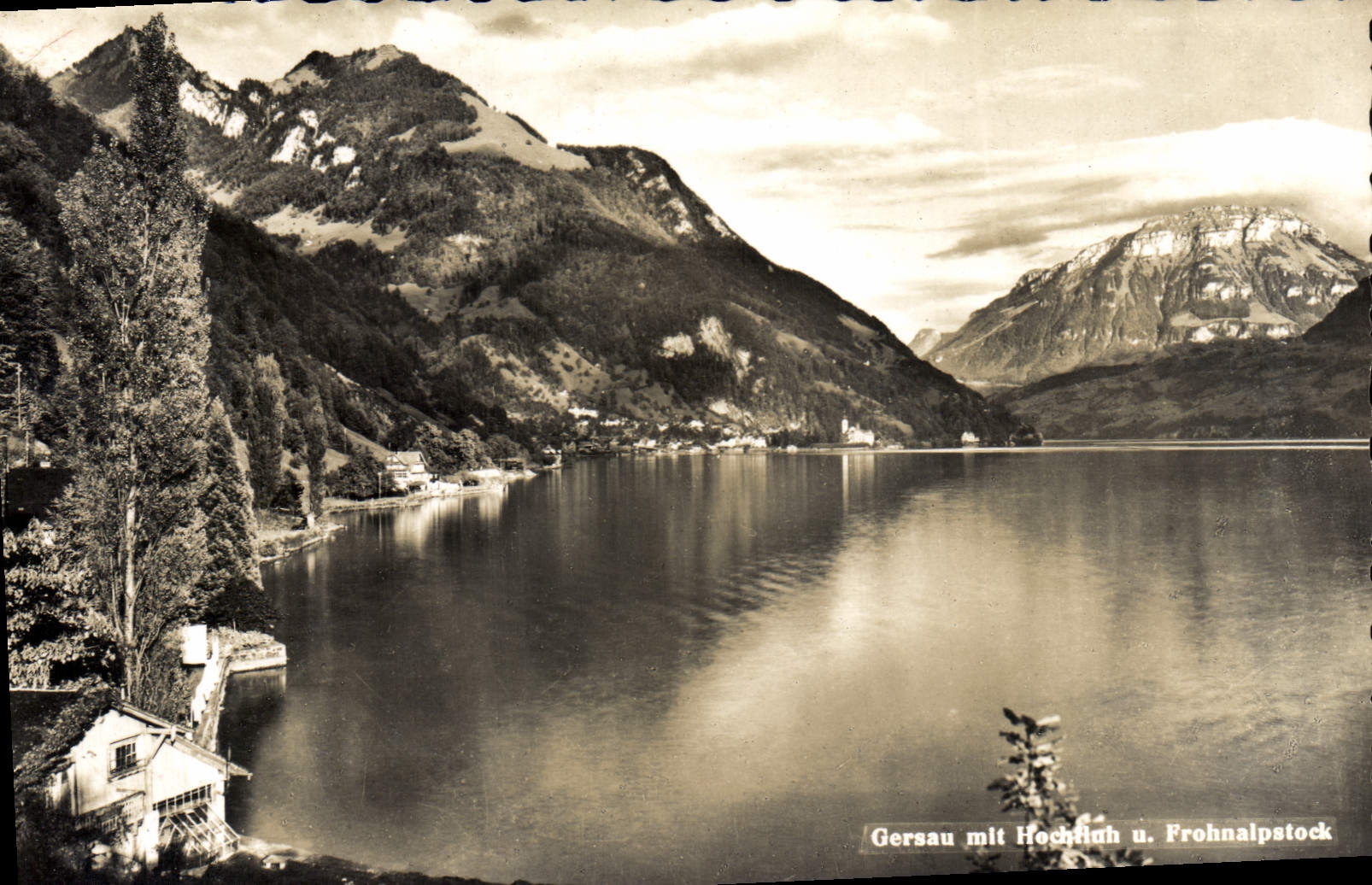 CPA Gersau mit Hochiluh 