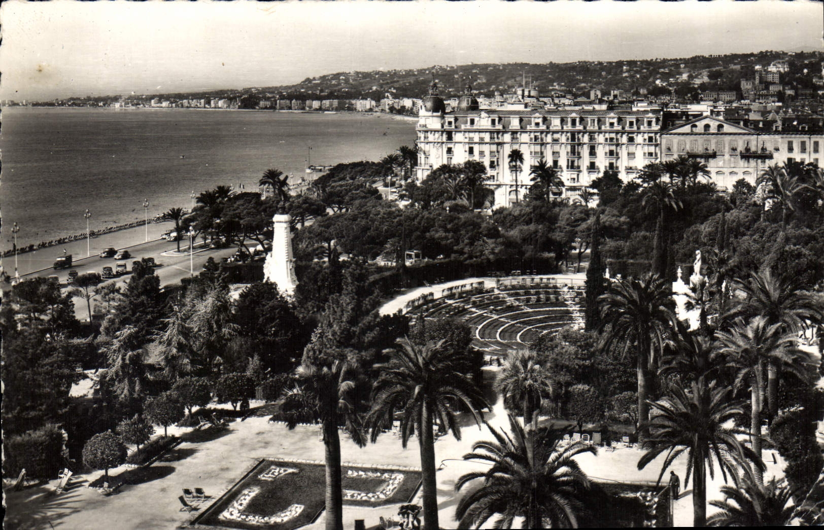 CPA Le Cote d'Azur Nice le Jardin Albert et le Theatre de Verdure