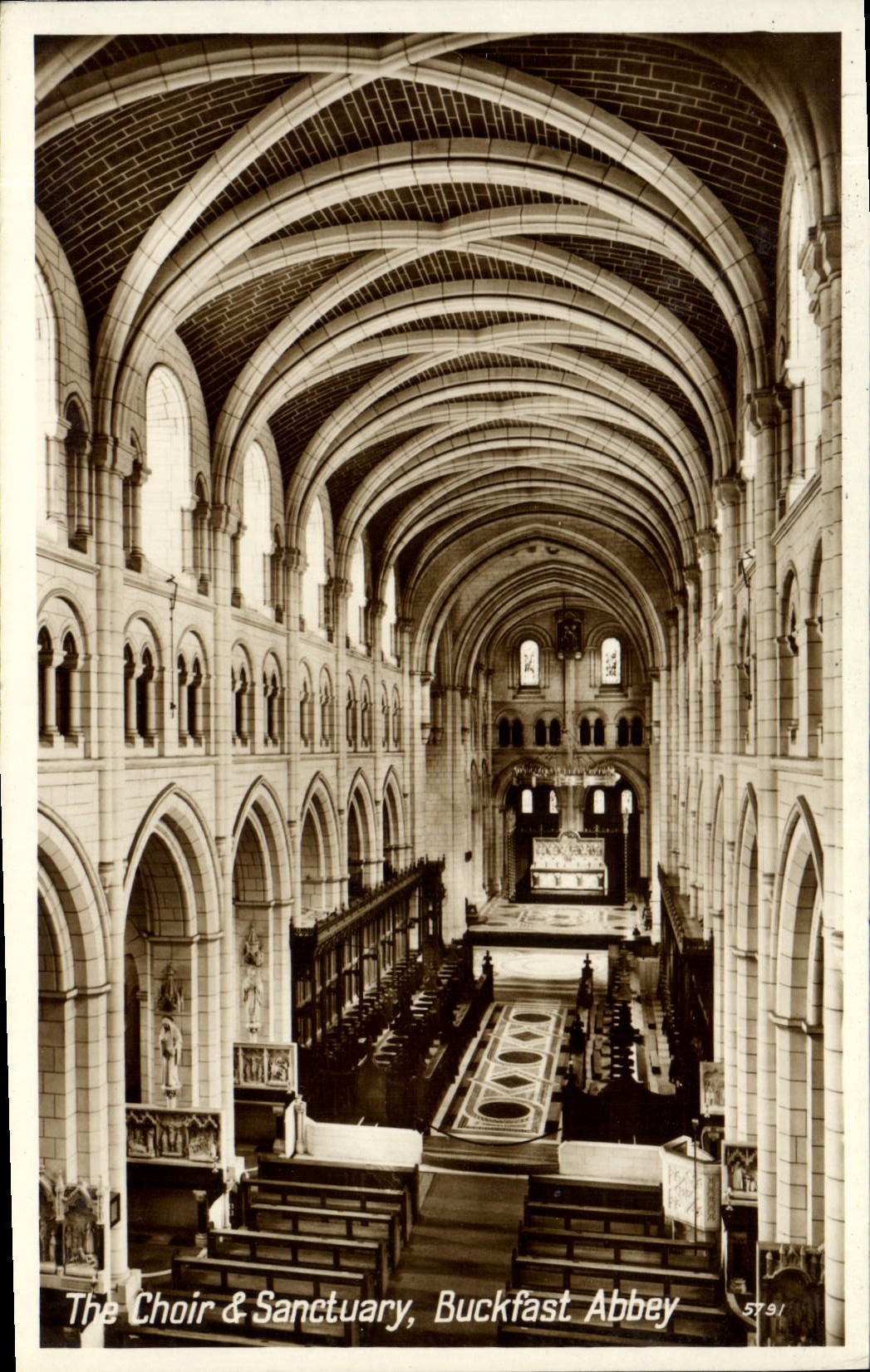 CPA The Choir and Sanctuary Buckfast Abbey 