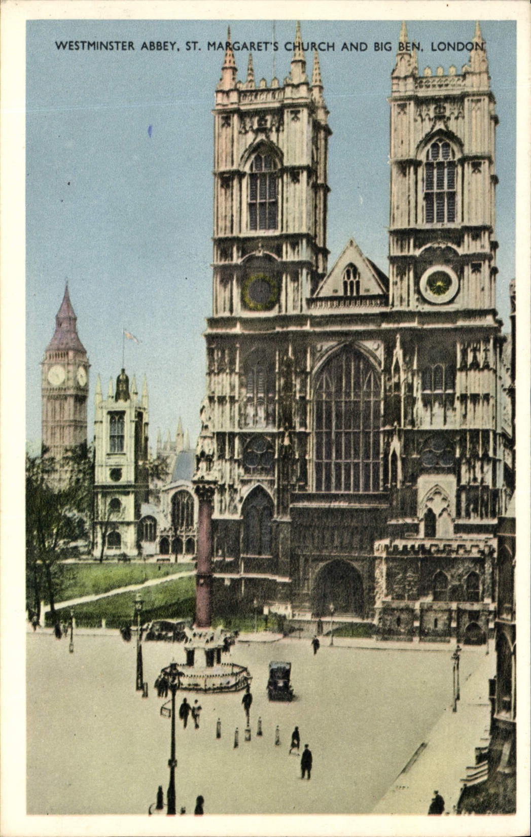 CPA Westminster Abbey St Margarets church and big ben London