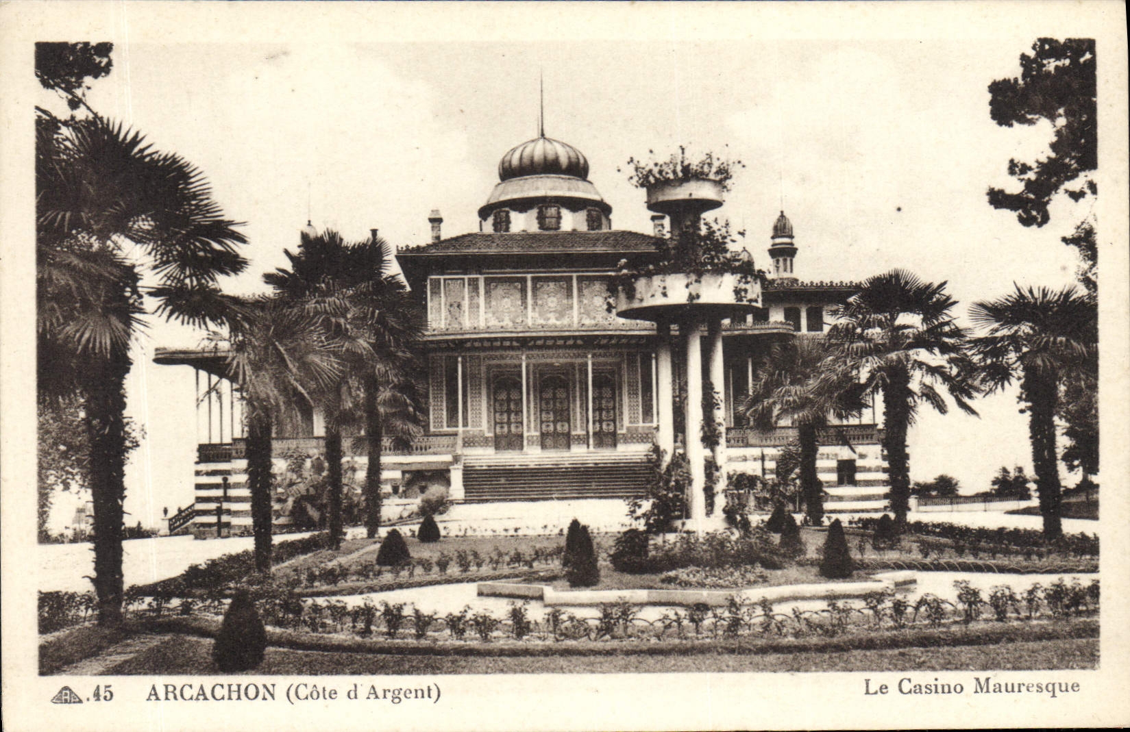 CPA Arcachon Cote d'Argent Le Casino Mauresque 