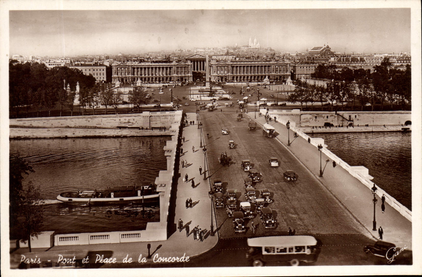 CPA Paris Pont et Place de la Concorde 