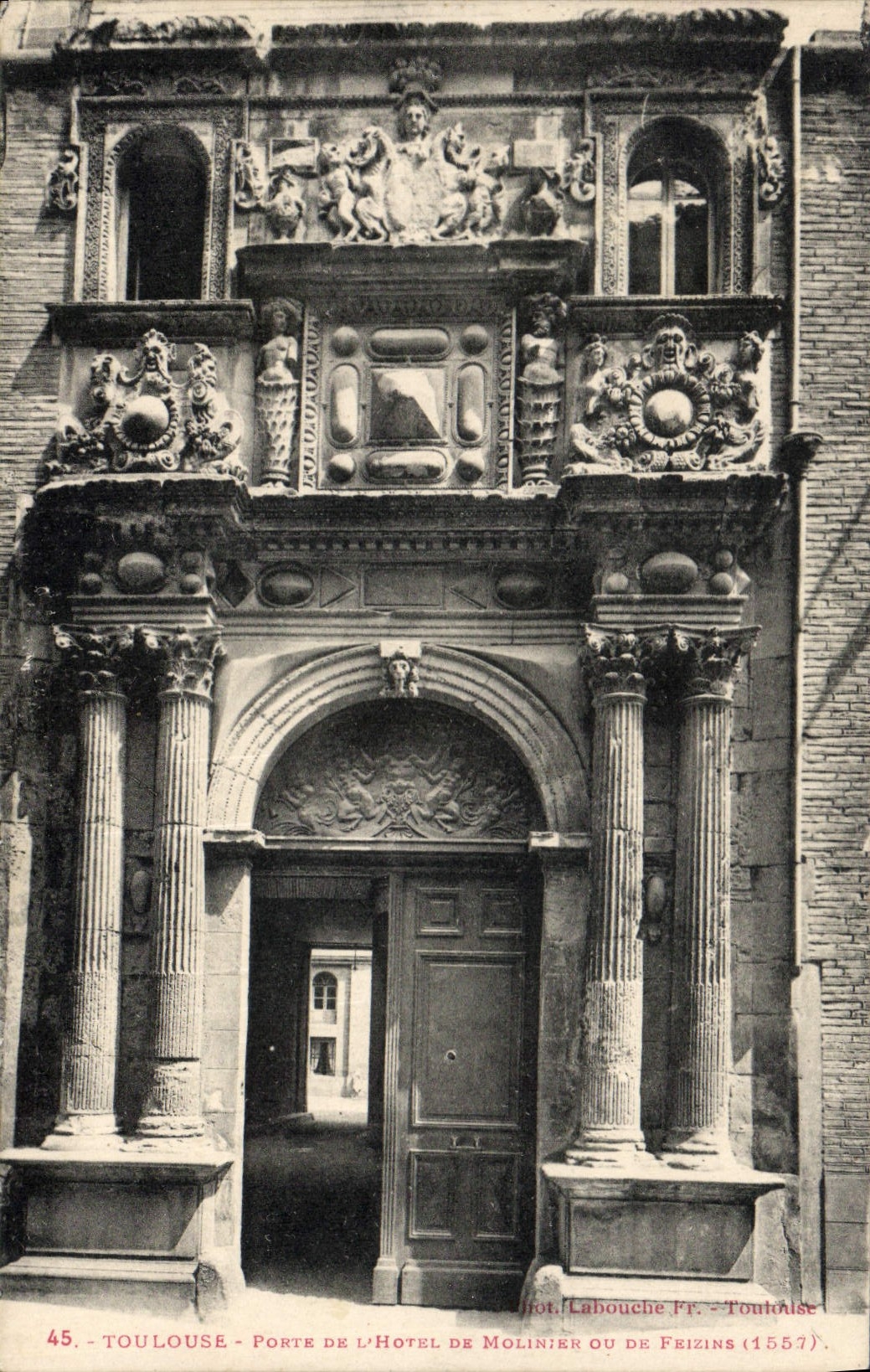CPA Toulouse porte de l'hotel de molinier ou de Felzins