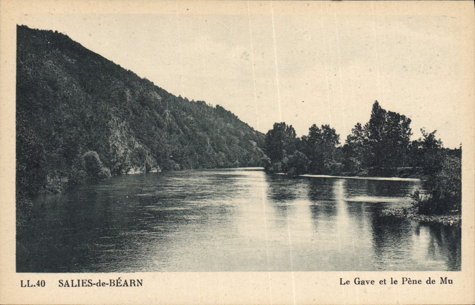 CPA Salies de Bearn Le Gave et le Pene de Mu 
