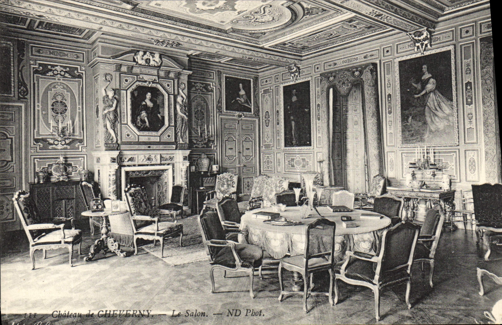 CPA Chateau de Cheverny le salon 