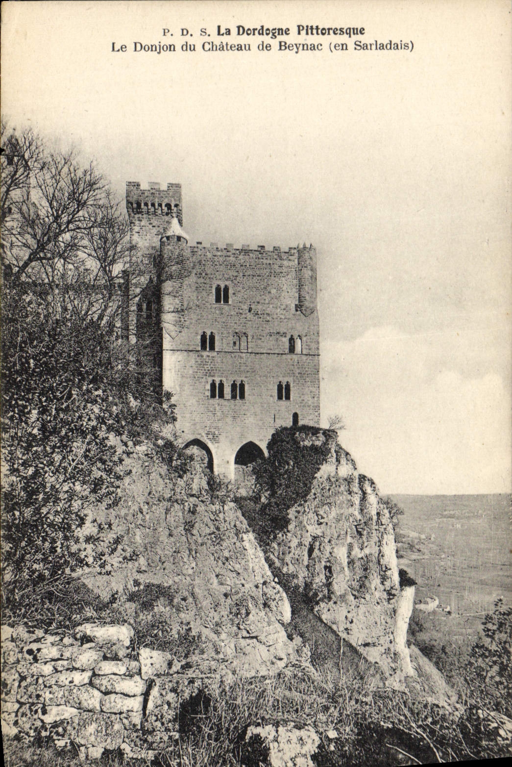CPA La Dordogne Pittoresque Le Donjon du Chateau de Beynac en Sarladais 