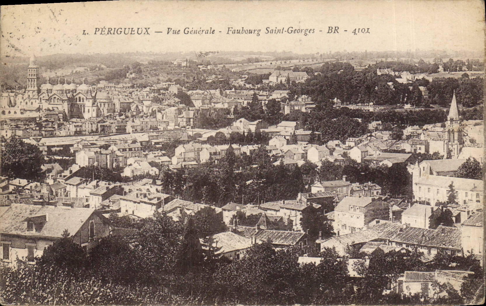 CPA Perigueux Vue Generale Faubourg Saint George