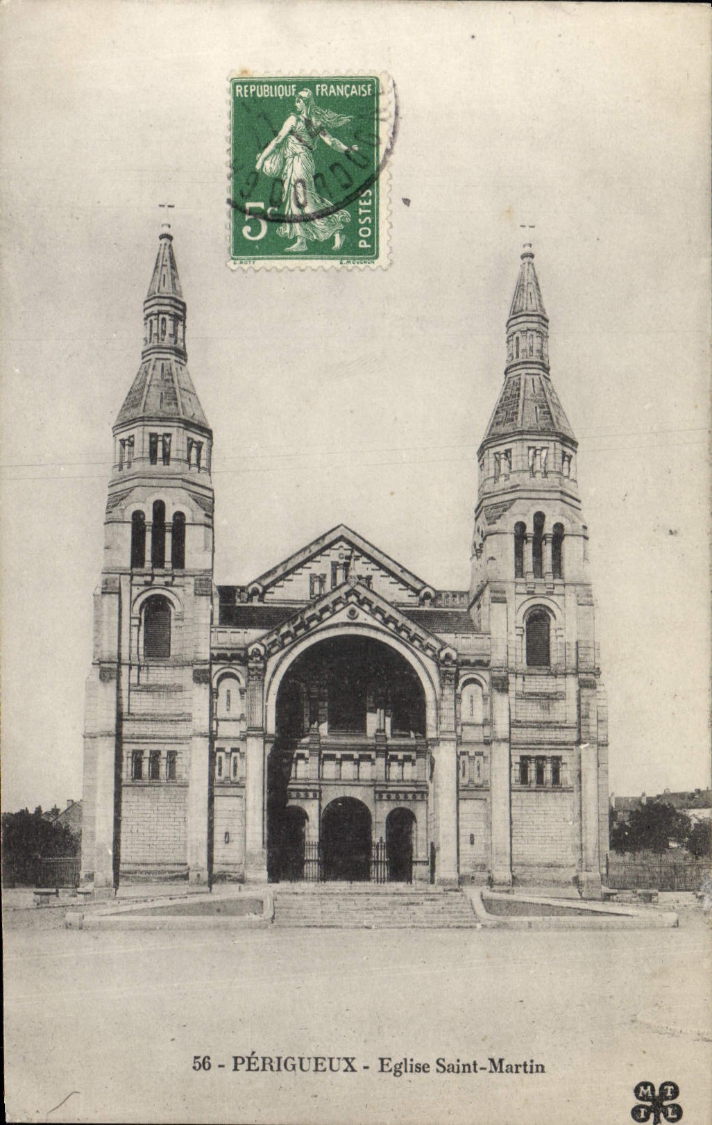 CPA Perigueux Eglise Saint Martin 