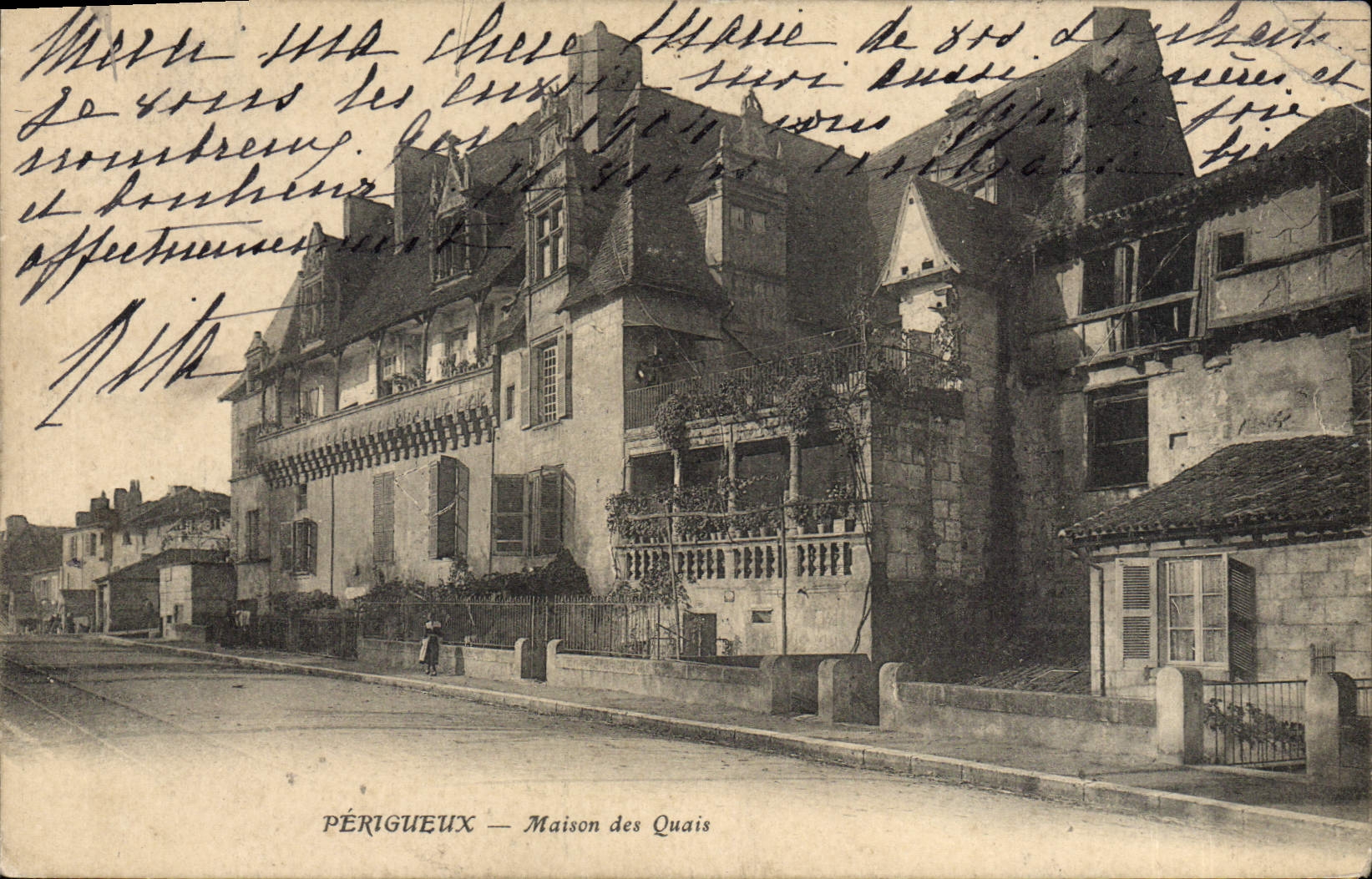 CPA Perigueux Maison de Quais 
